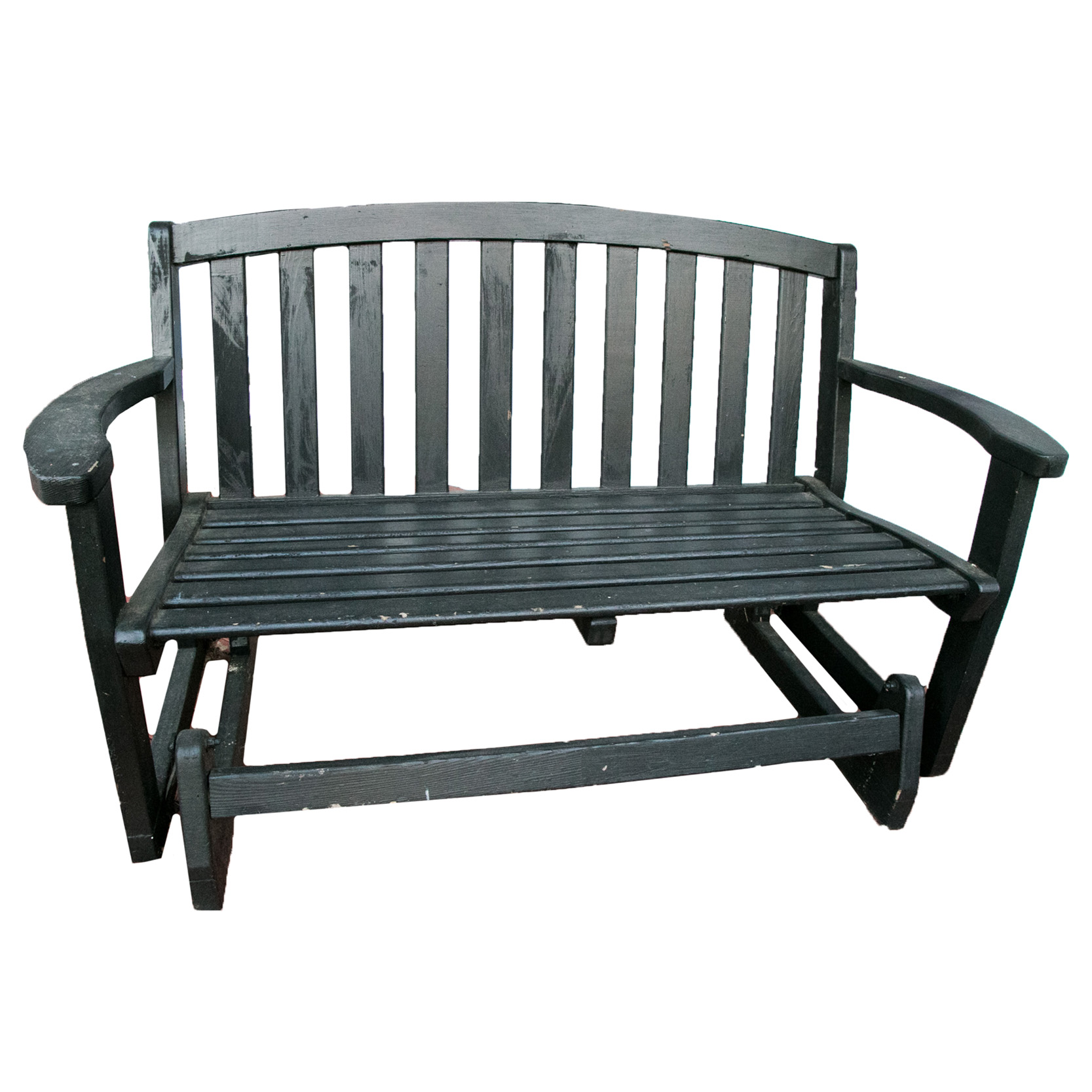 Painted Wood Patio Glider