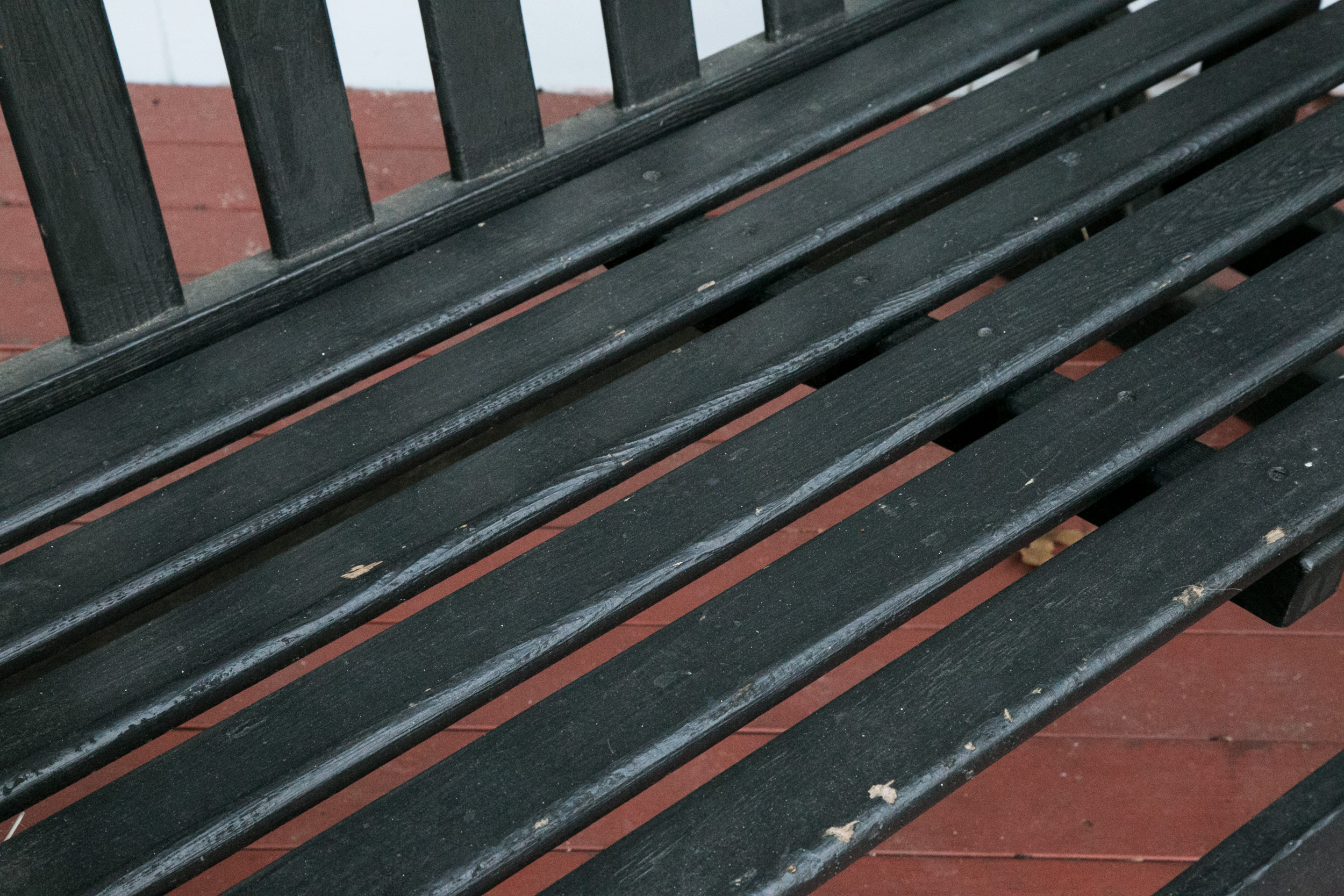 Painted Wood Patio Glider