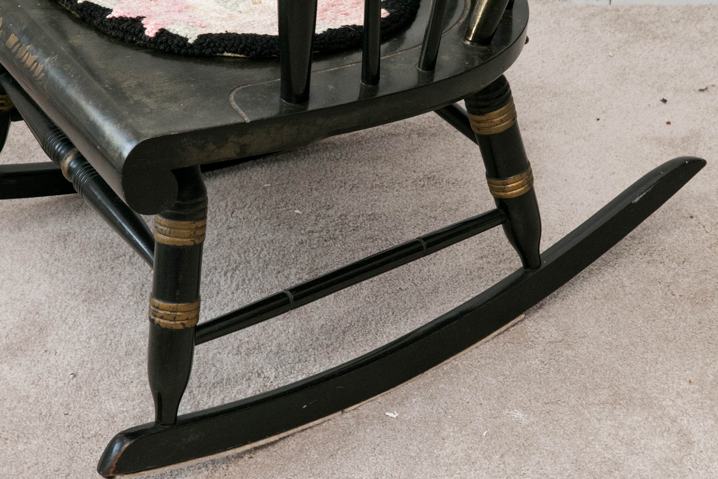 Mid 20th Century NIcholas and Stone Style Windsor Rocking Chair