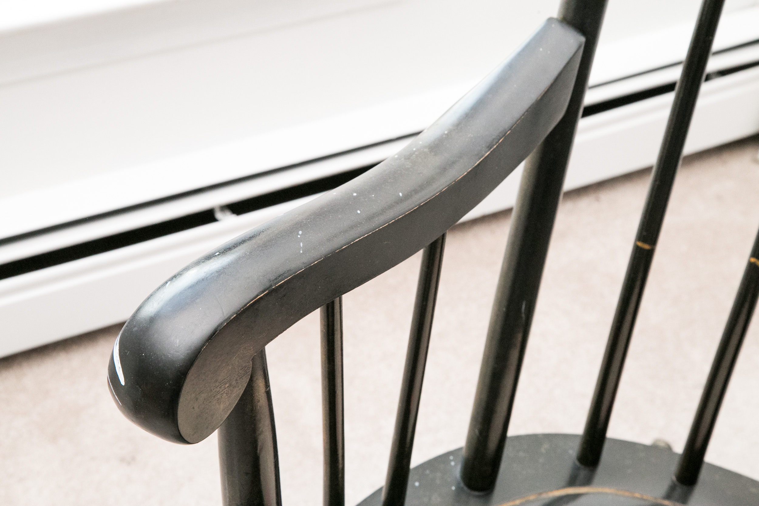 Mid 20th Century NIcholas and Stone Style Windsor Rocking Chair