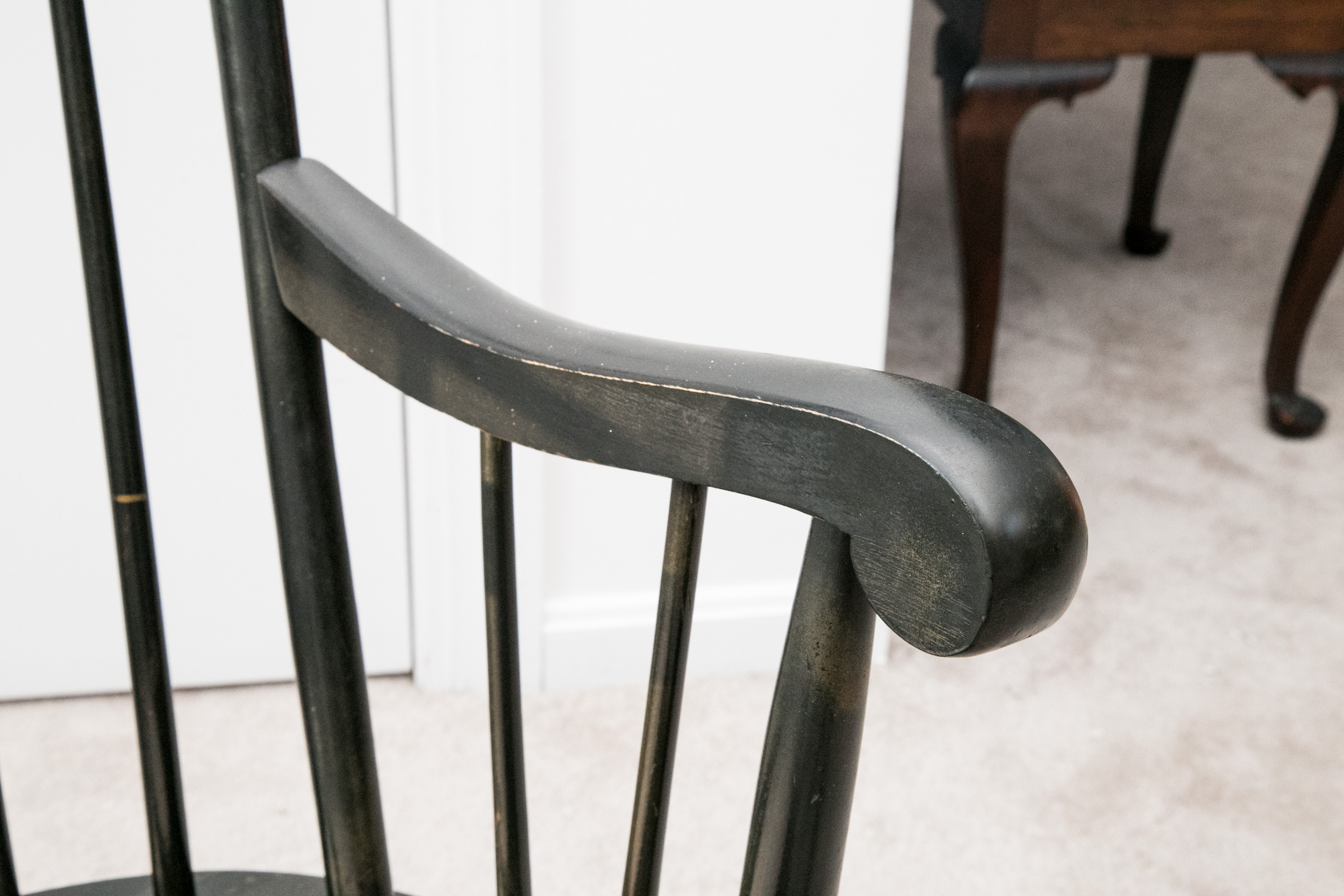 Mid 20th Century NIcholas and Stone Style Windsor Rocking Chair