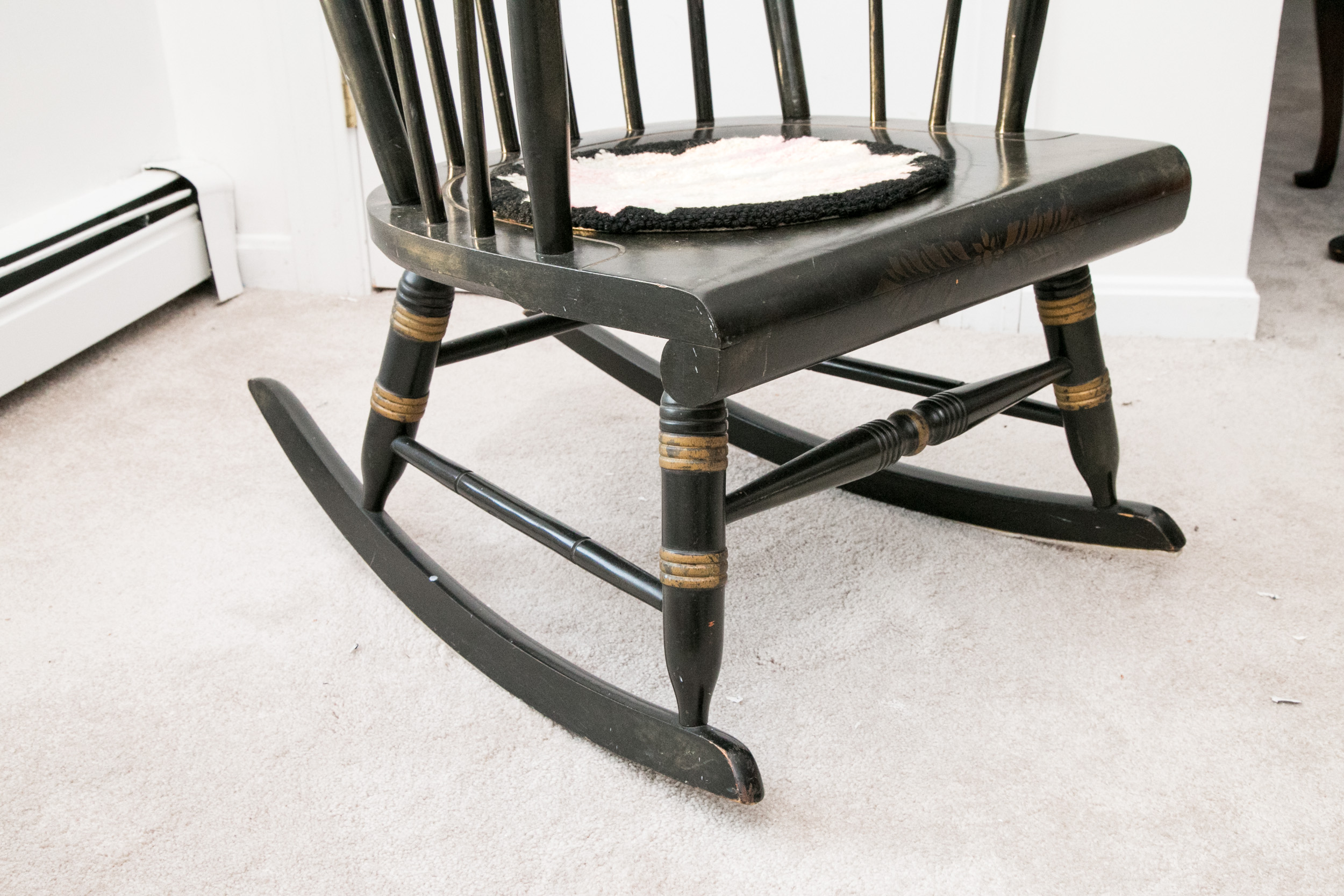 Mid 20th Century NIcholas and Stone Style Windsor Rocking Chair