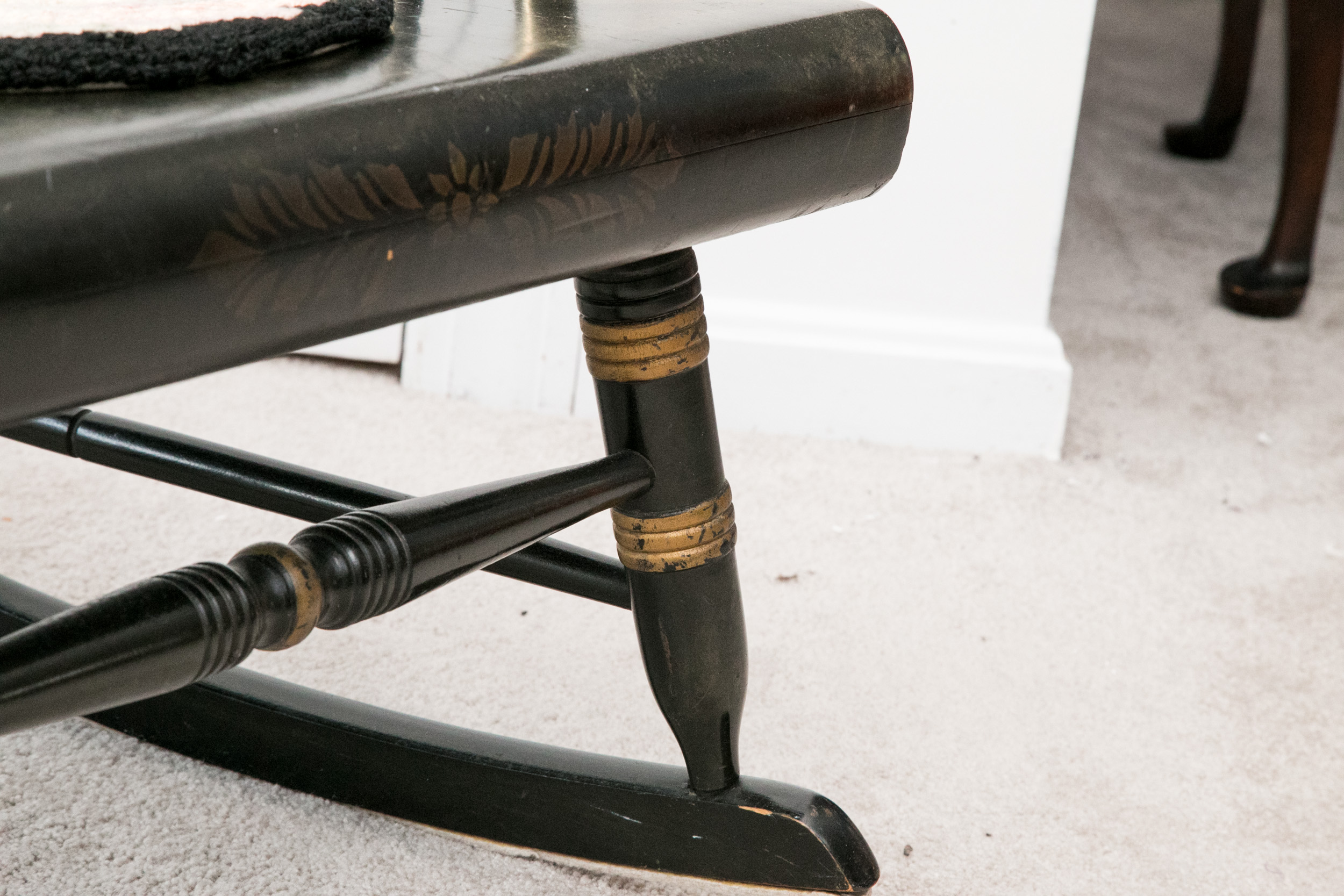 Mid 20th Century NIcholas and Stone Style Windsor Rocking Chair