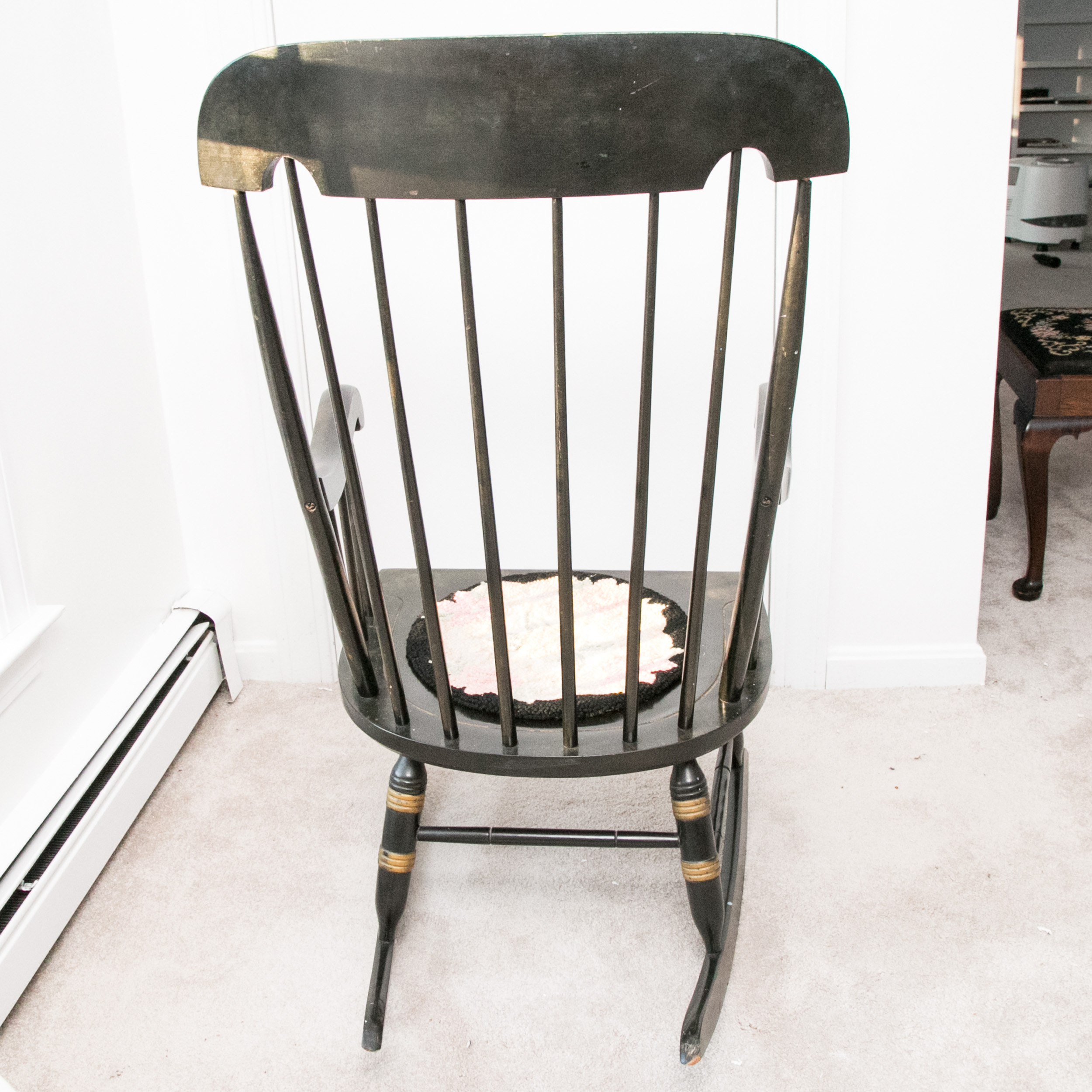 Mid 20th Century NIcholas and Stone Style Windsor Rocking Chair