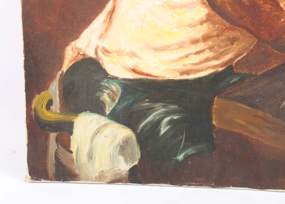 Original Acrylic Painting on Canvas Signed Gilbert Young