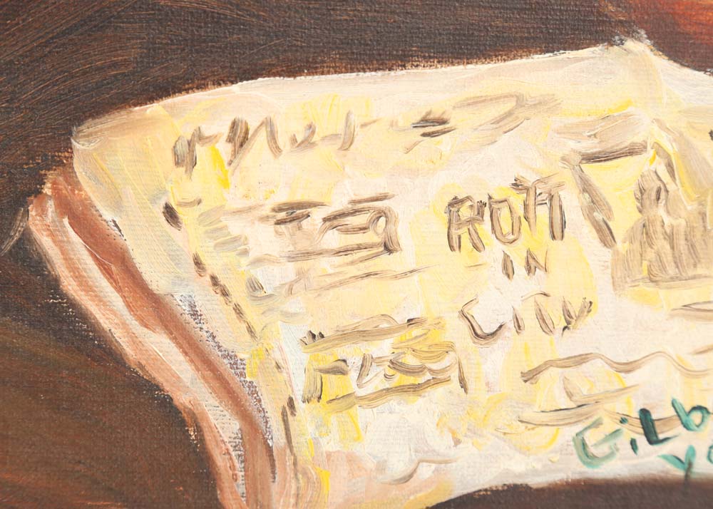 Original Acrylic Painting on Canvas Signed Gilbert Young