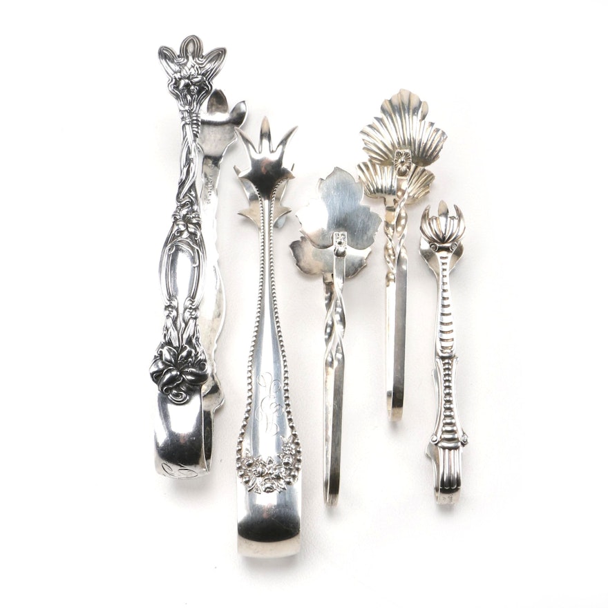 Collection of Sterling Silver Tongs