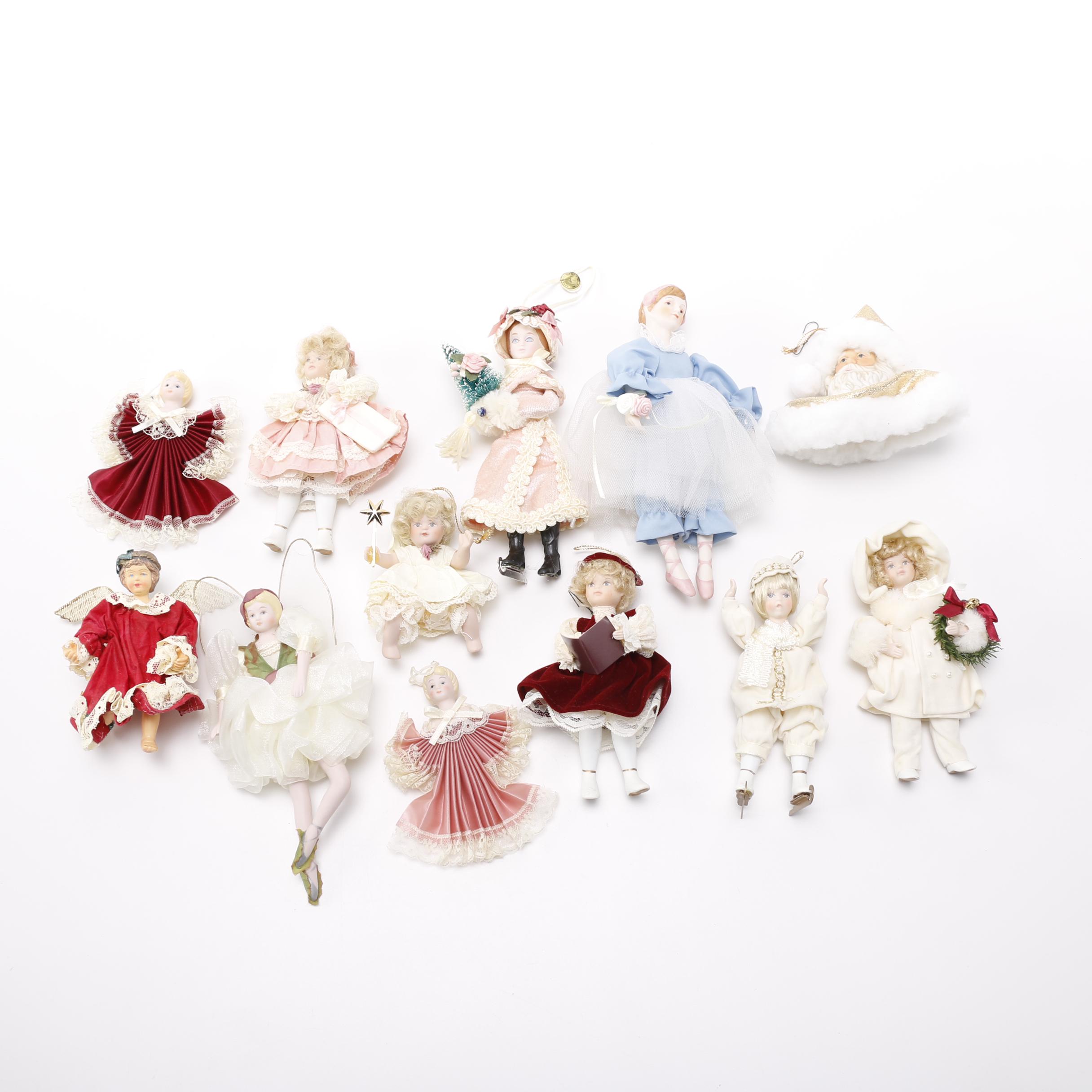 Porcelain Doll Ornament Set Featuring Jocelyn Mastrom