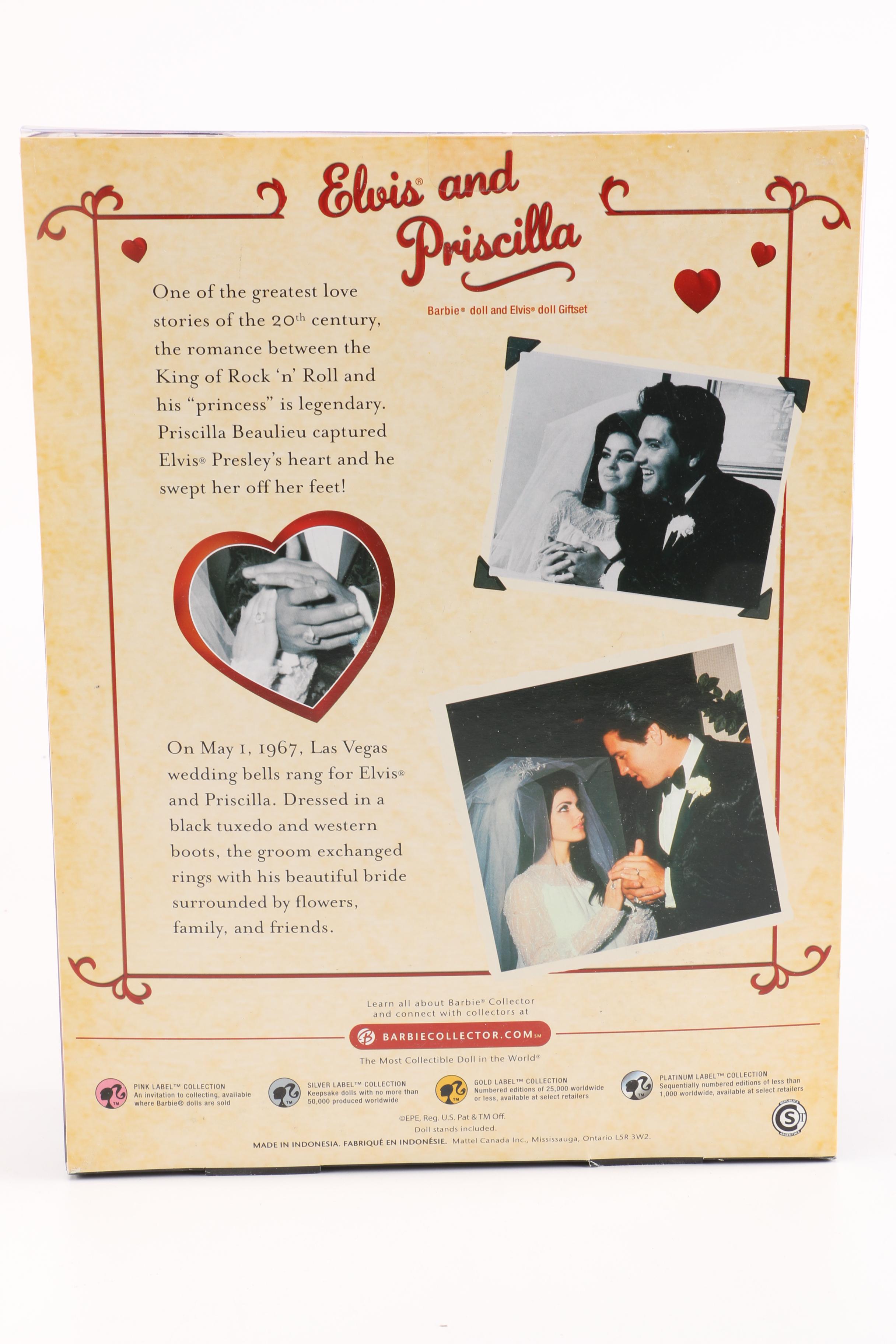 Collection of Elvis Collectible Barbie Dolls