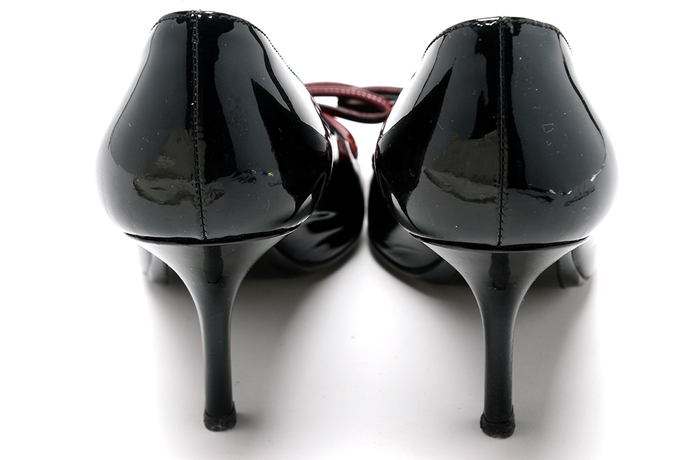 Prada Black Patent Heels