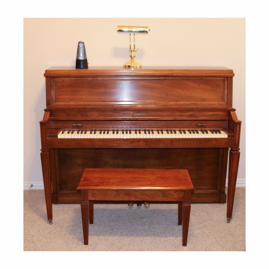 Baldwin Upright Piano and Accessories