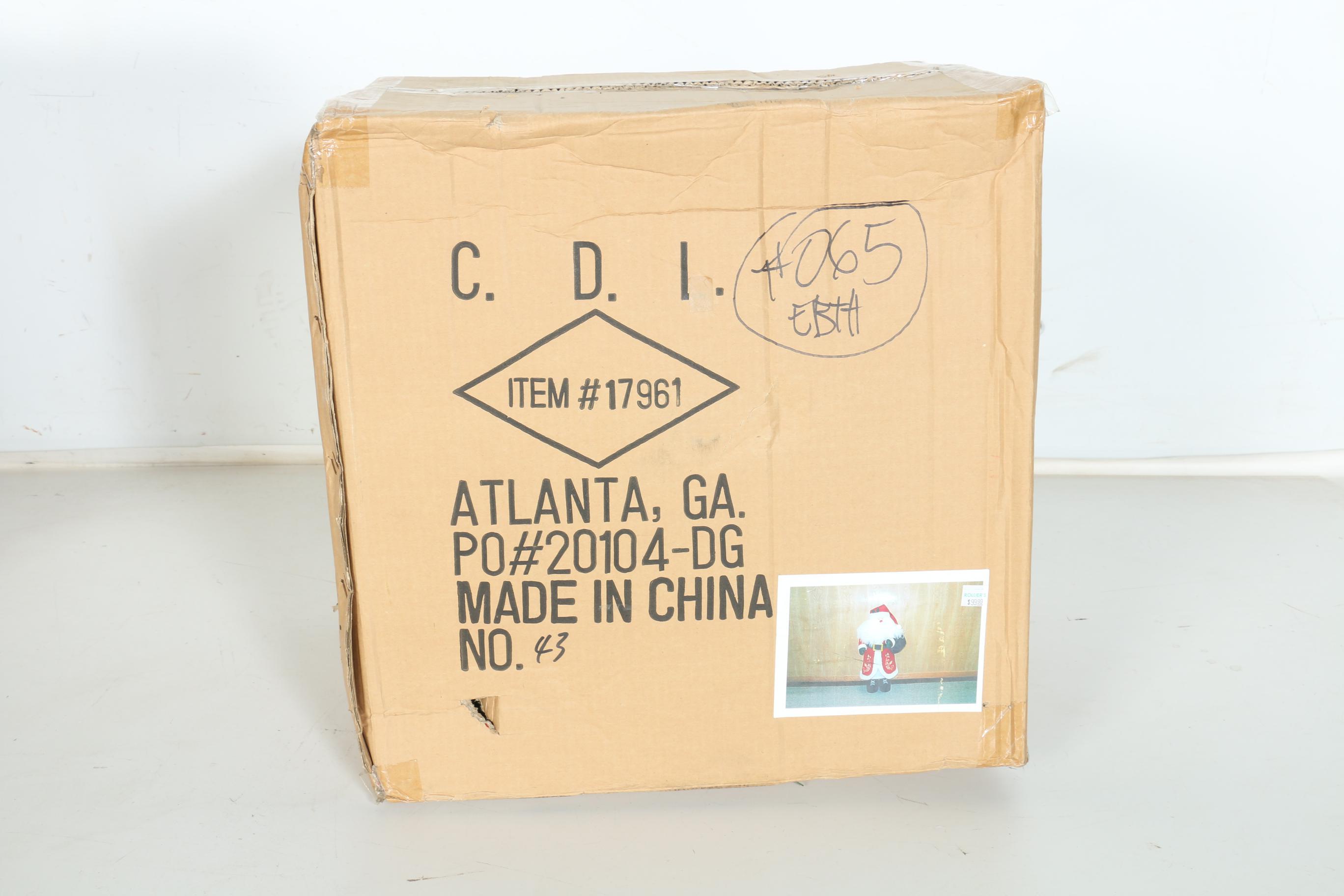 Decorative Santa Clause and Snowman