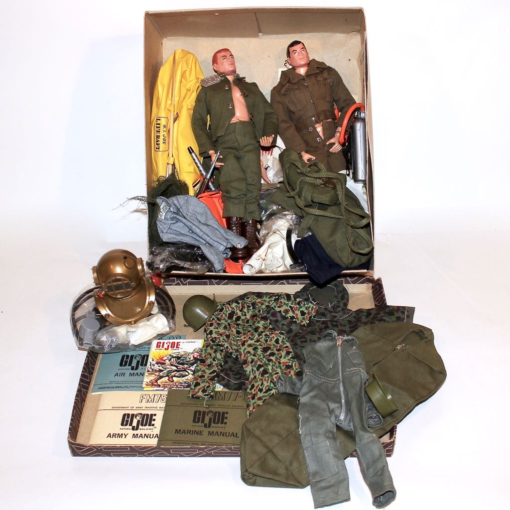 1964 Hasbro "G.I. Joe Action Figures" with Costumes and Accessories