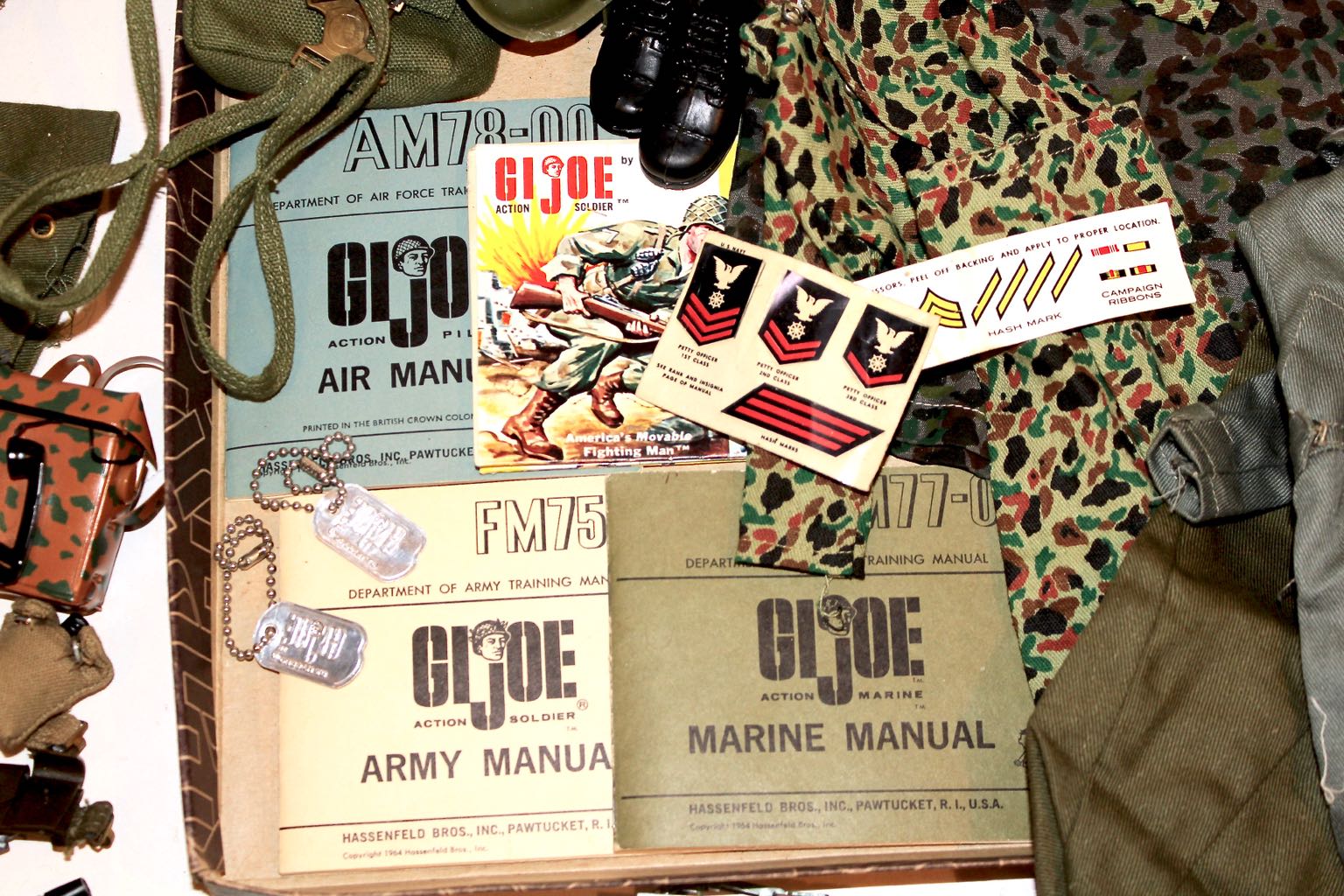 1964 Hasbro "G.I. Joe Action Figures" with Costumes and Accessories