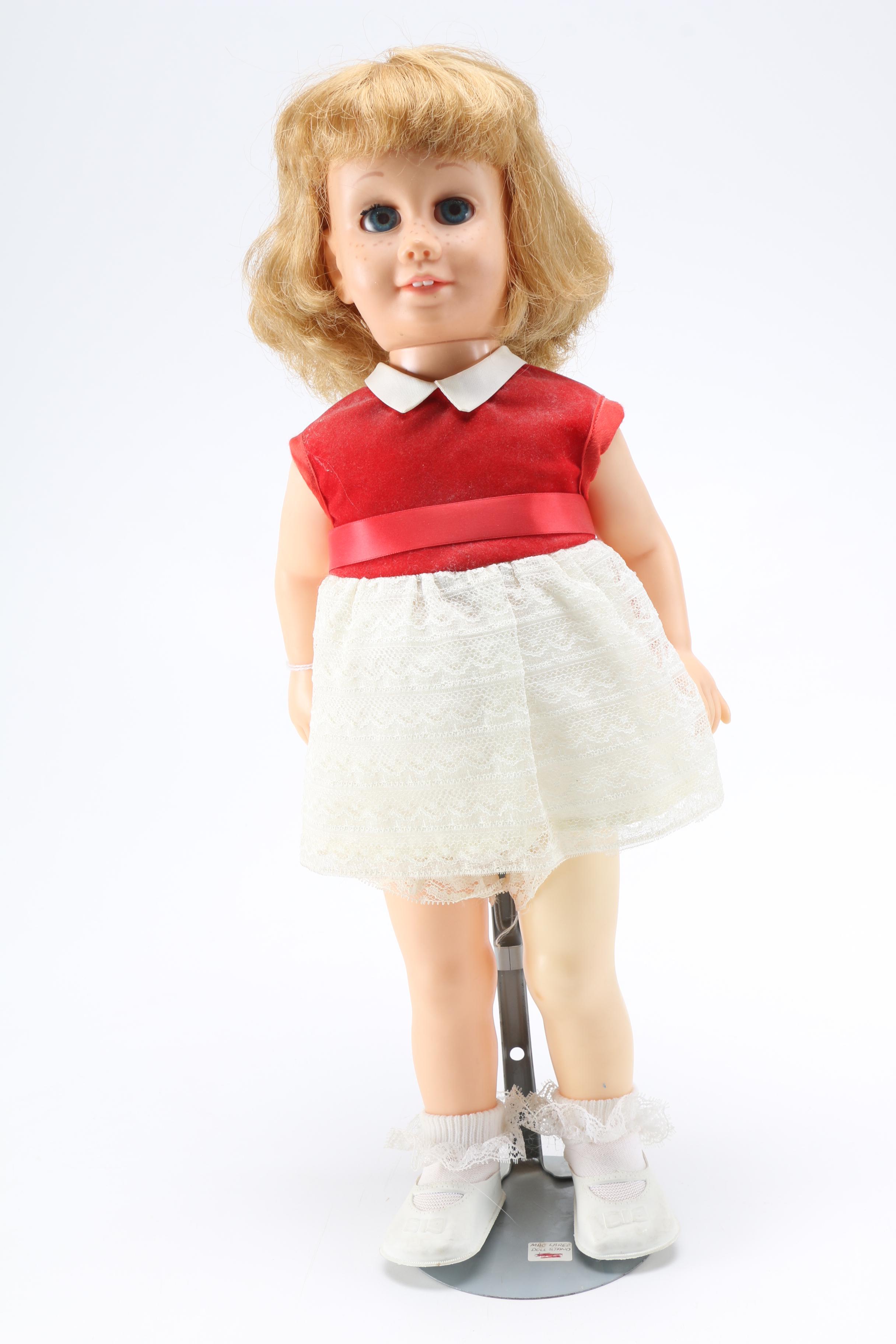 1961 Chatty Cathy with Hard Face and Dutch Boy Haircut