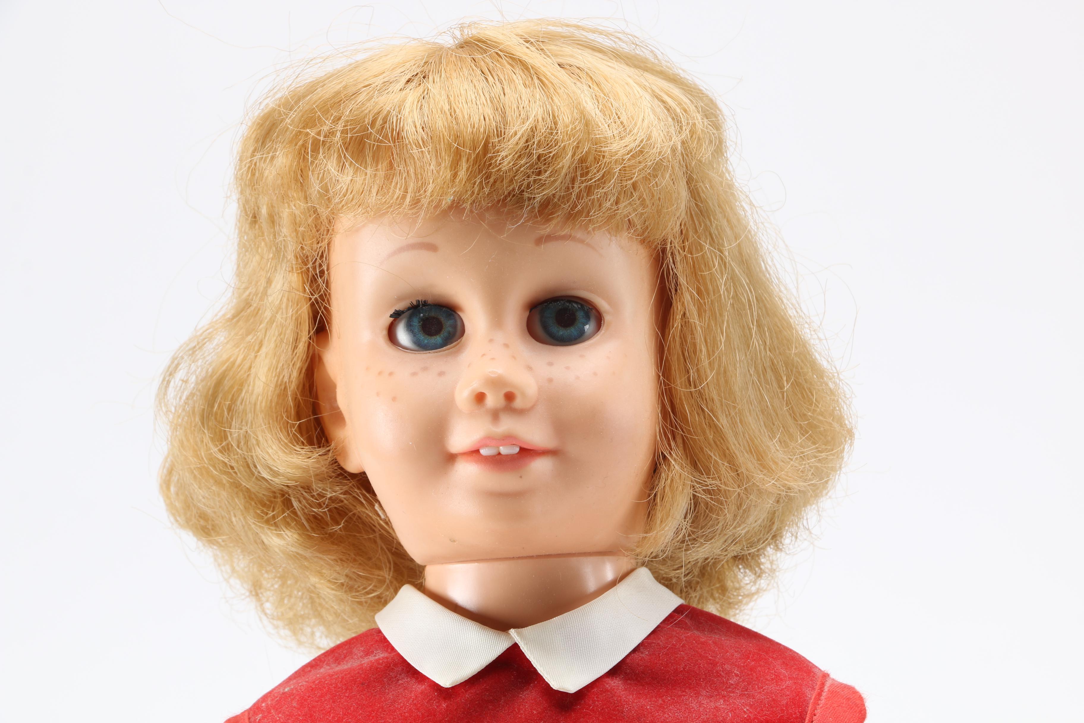 1961 Chatty Cathy with Hard Face and Dutch Boy Haircut