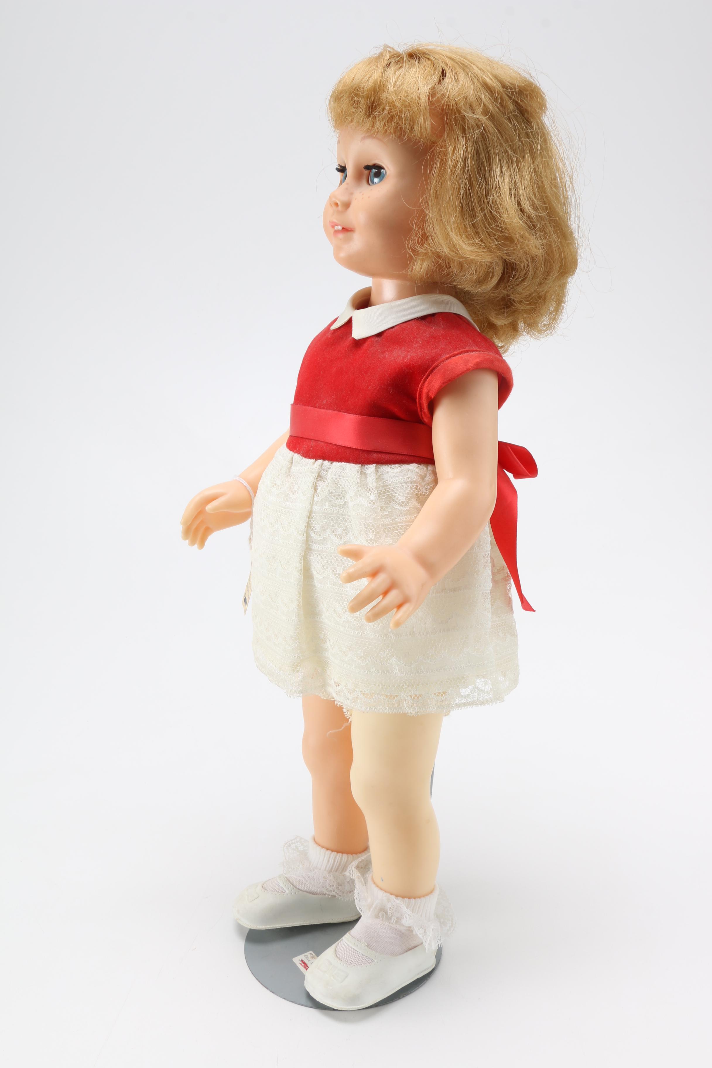 1961 Chatty Cathy with Hard Face and Dutch Boy Haircut