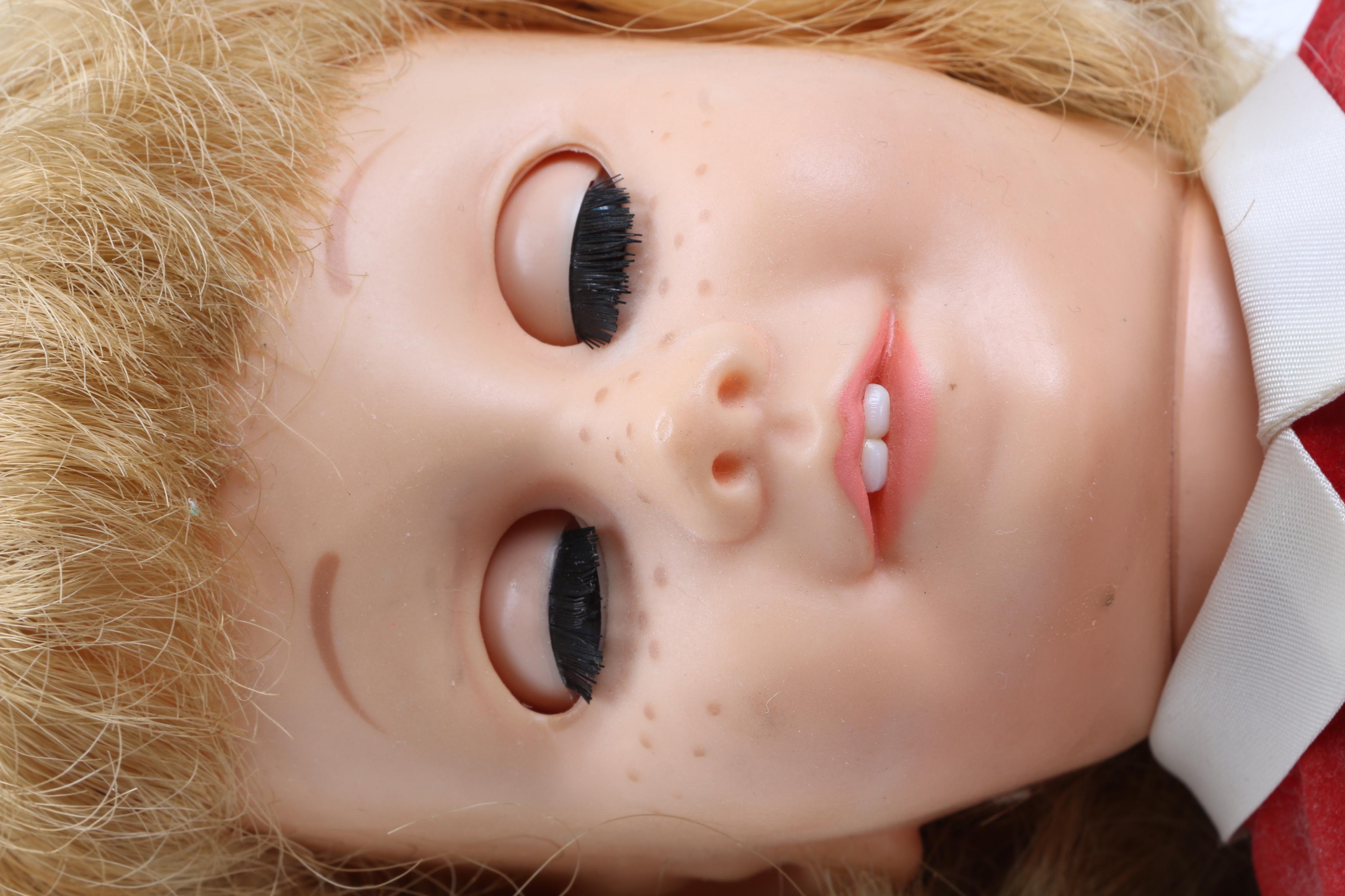 1961 Chatty Cathy with Hard Face and Dutch Boy Haircut