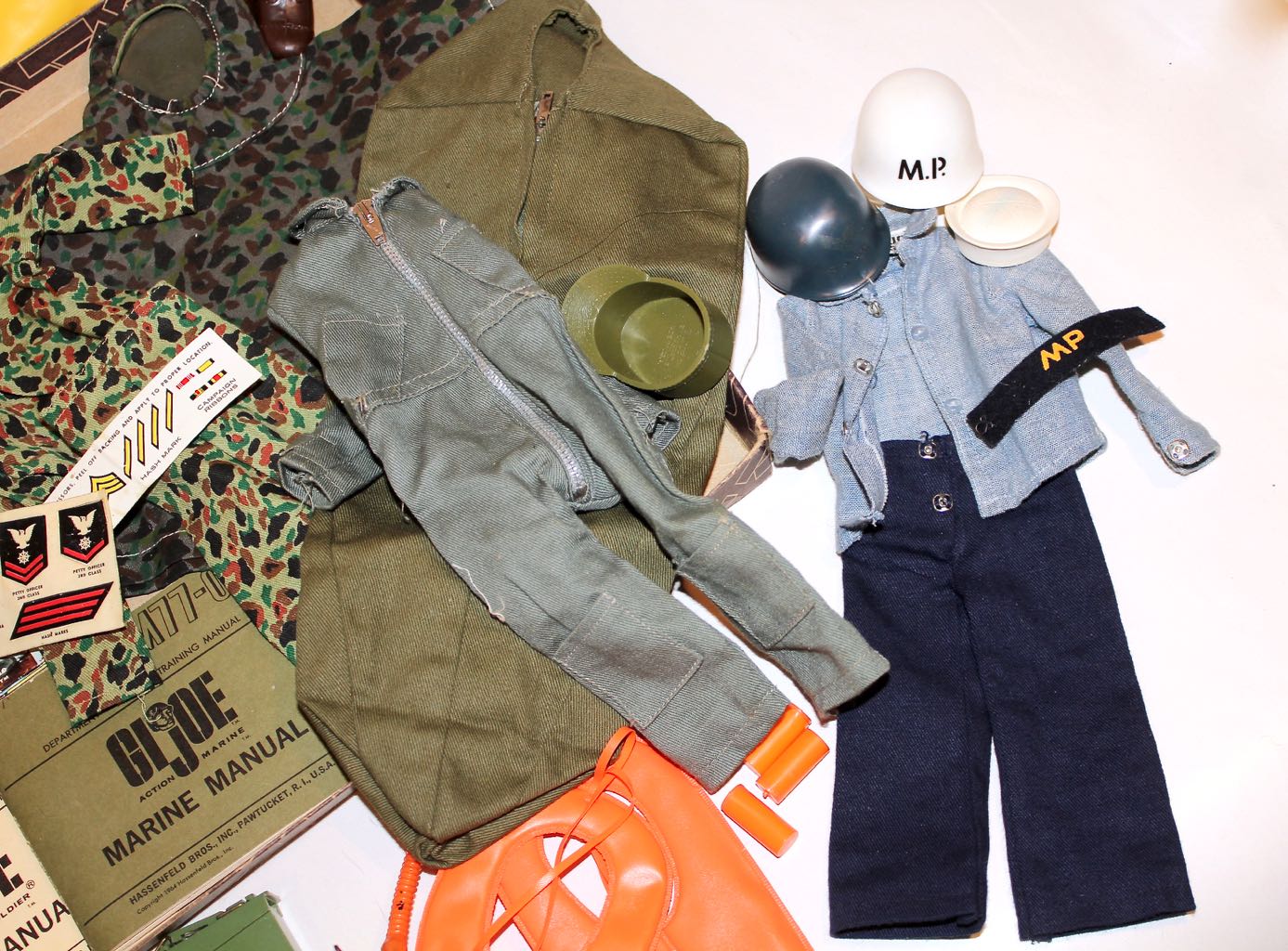 1964 Hasbro "G.I. Joe Action Figures" with Costumes and Accessories