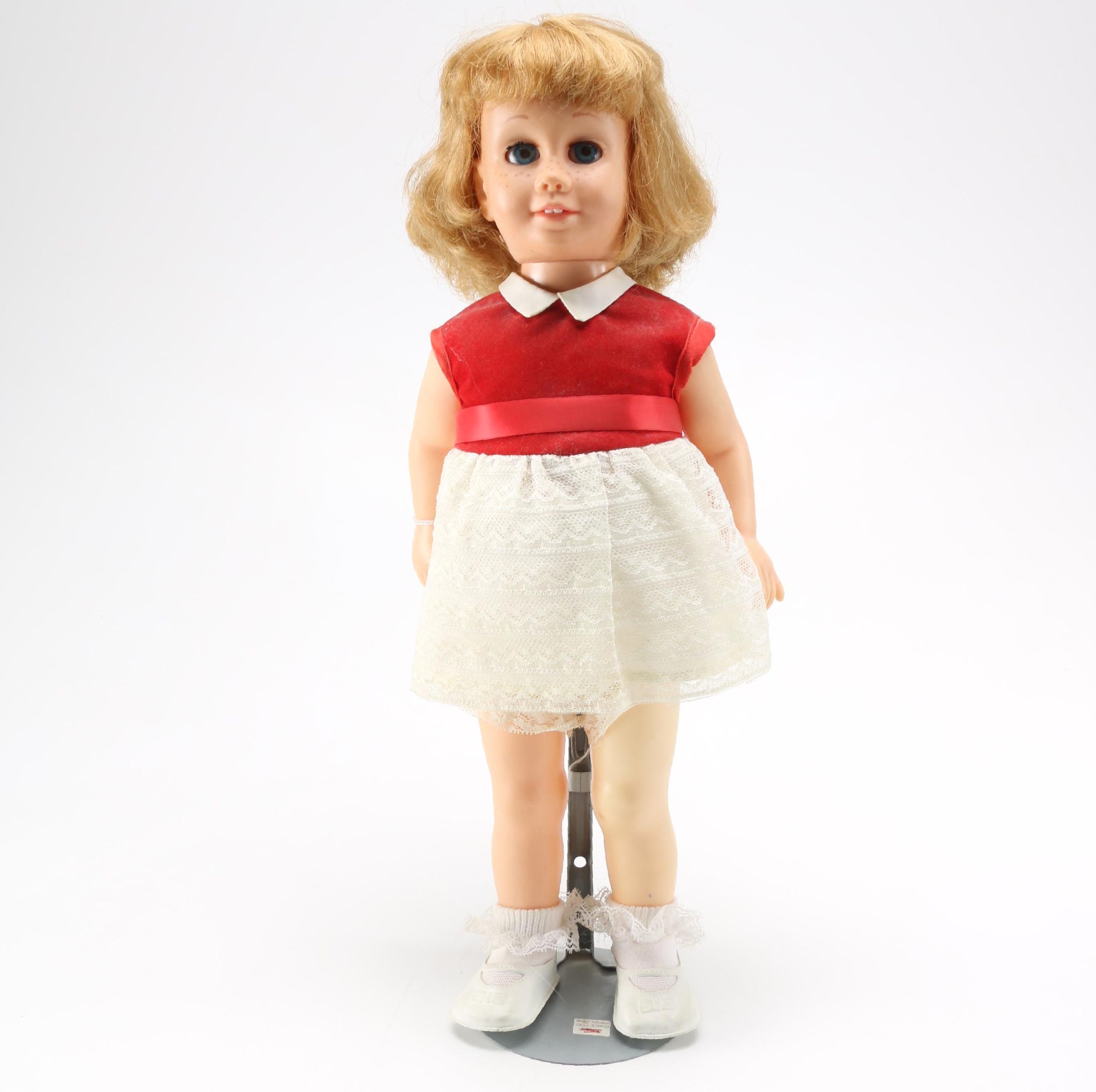 1961 Chatty Cathy with Hard Face and Dutch Boy Haircut