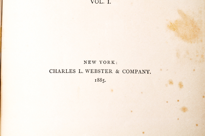 1885 "Personal Memoirs of Ulysses S. Grant"