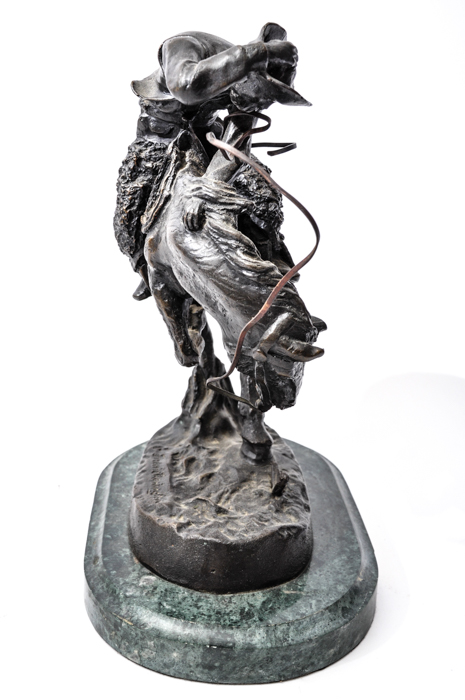 Reproduction Bronze After Frederic Remington "Rattlesnake"