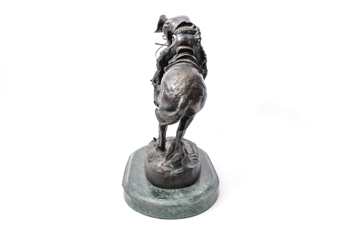 Reproduction Bronze After Frederic Remington "Rattlesnake"