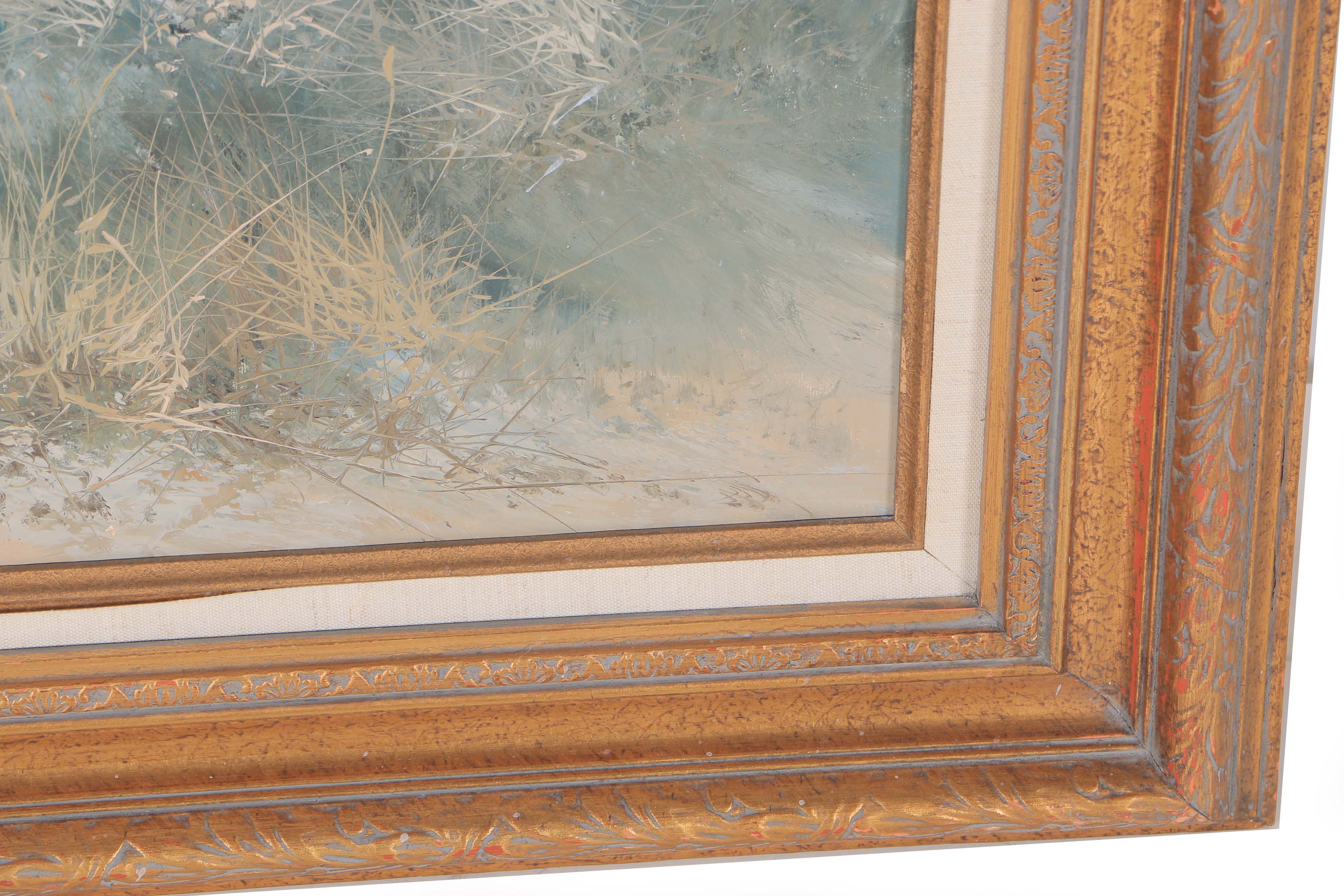 Karl Neumann Oil on Canvas of Beach Scene