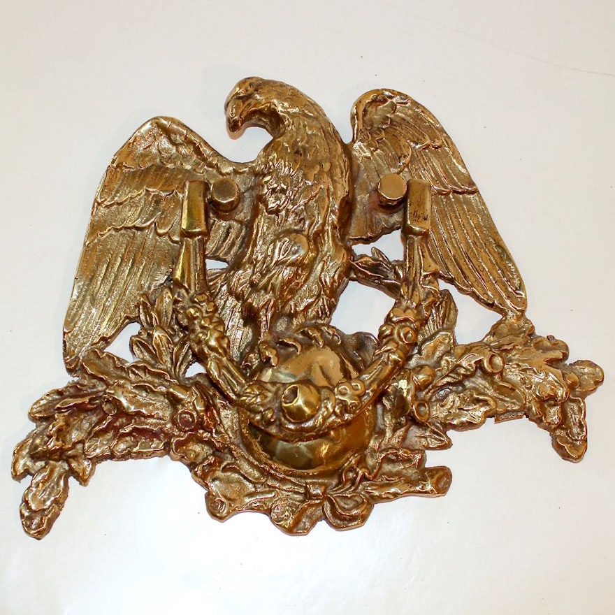 Large Brass Eagle Doornocker