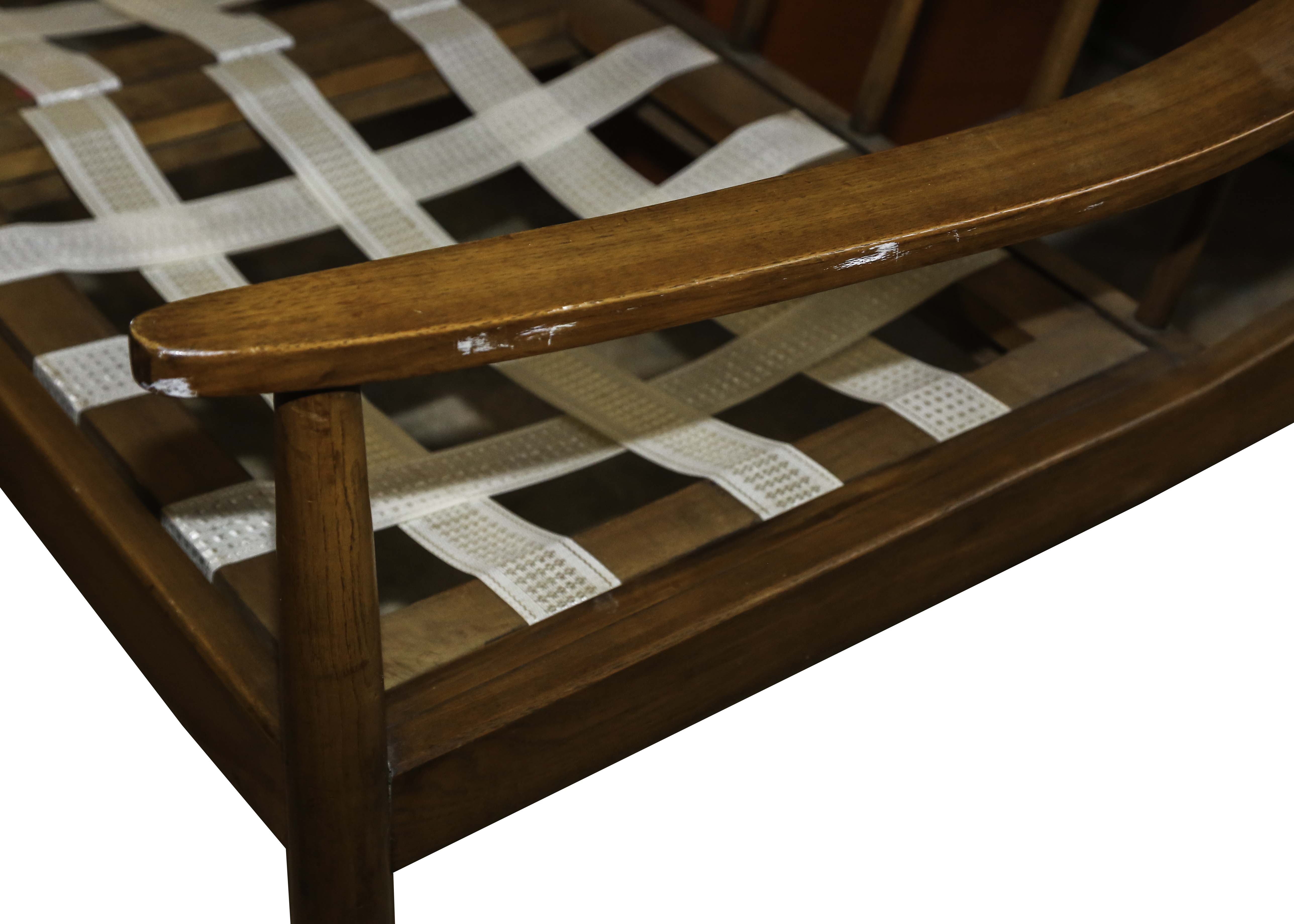 Danish Modern Wooden Couch Frame