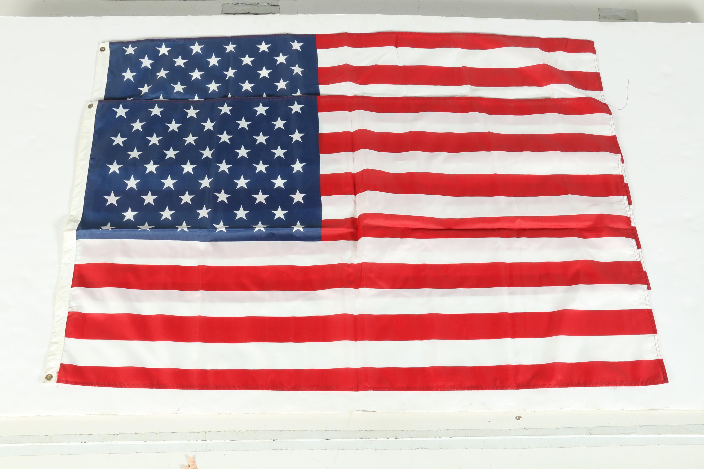 American Flags Including Poles and Mounts