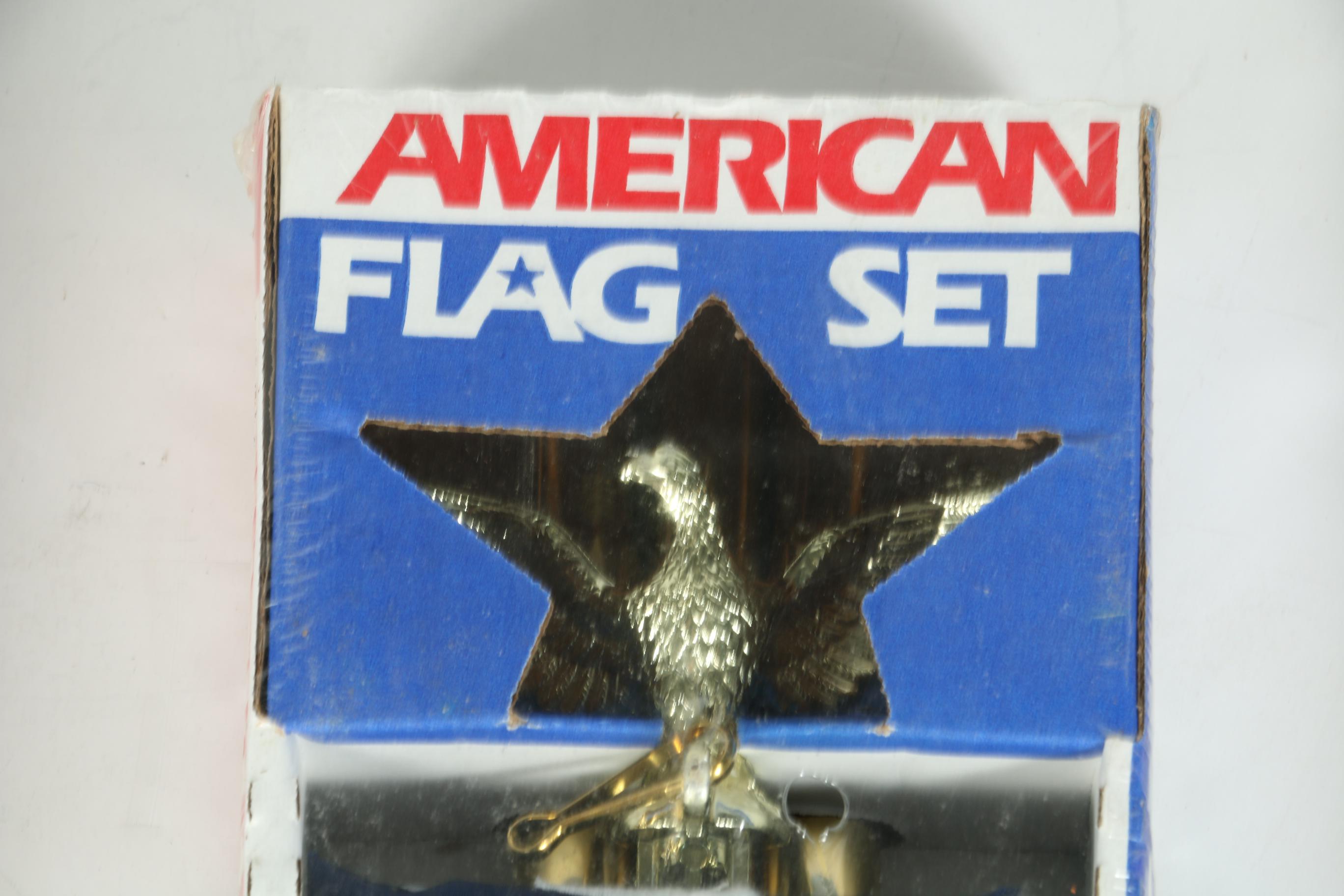 American Flags Including Poles and Mounts