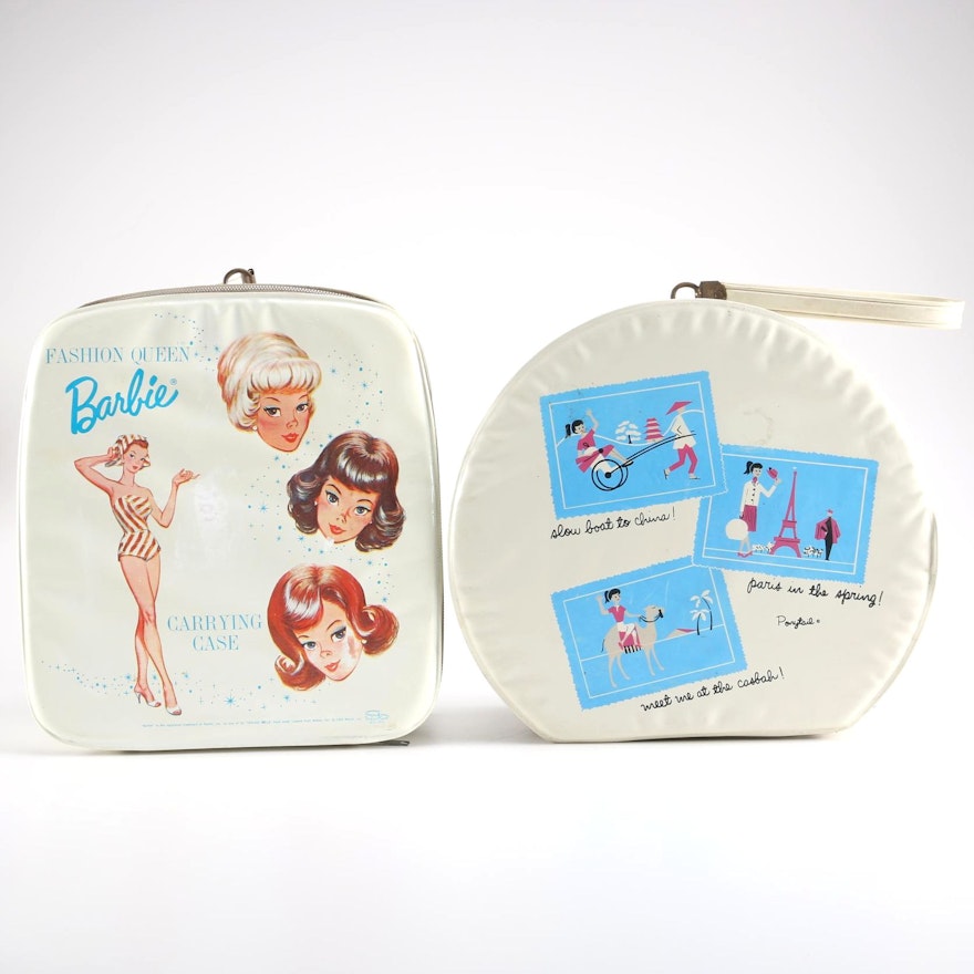 1963 and Barbie Carrying Case and Vintage Doll Case