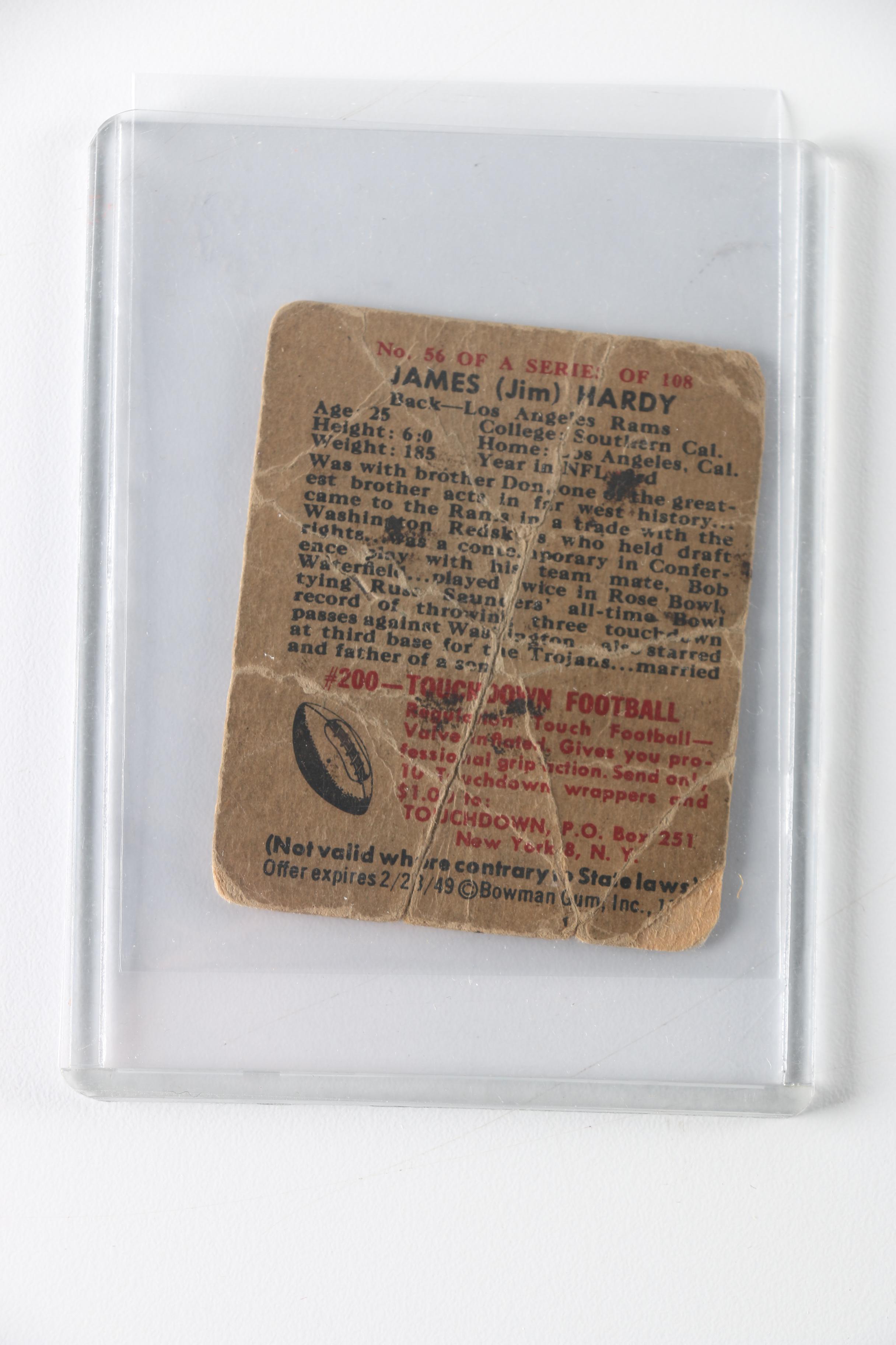 Circa 1950 Leaf and Bowman Football Cards