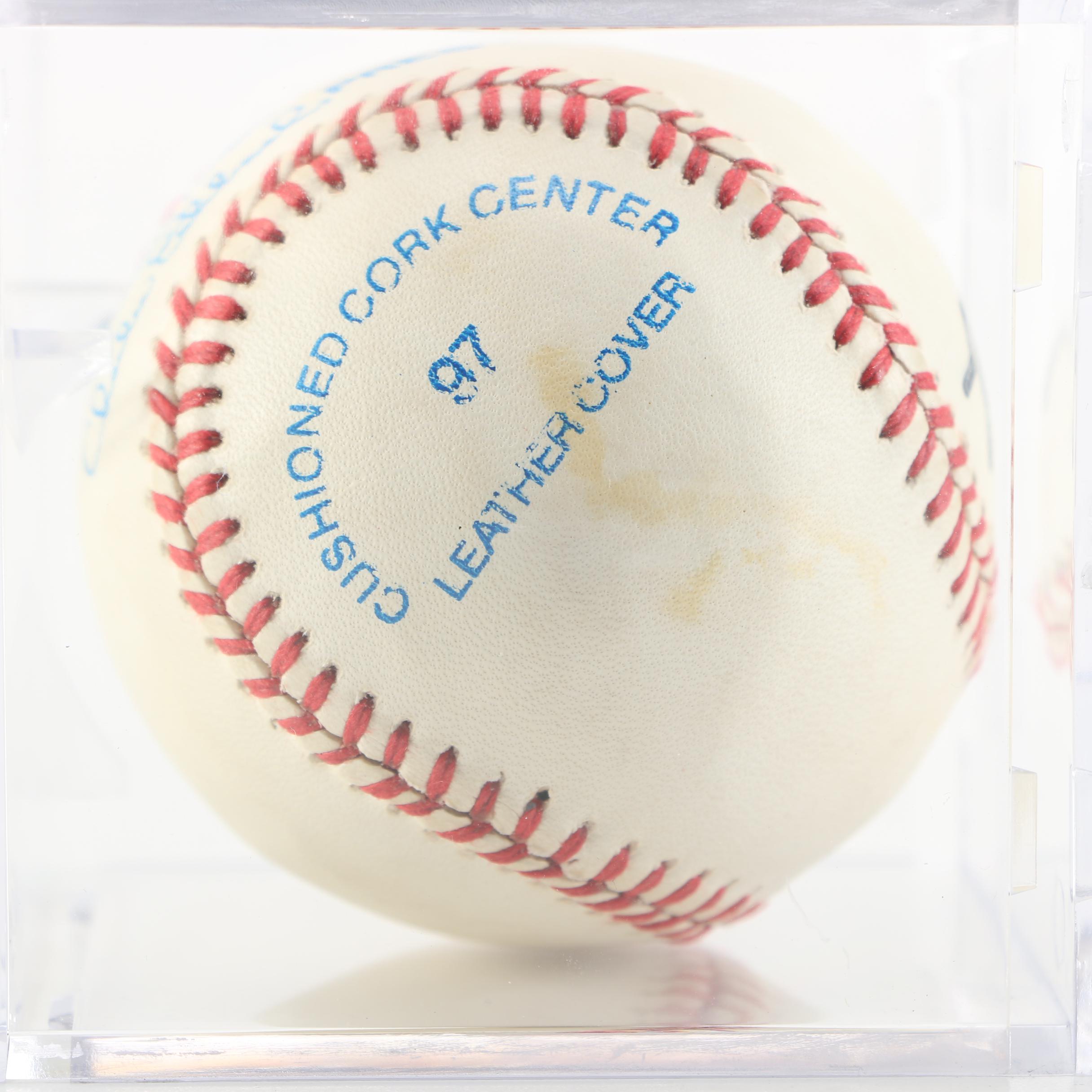 Joe Zdeb Signed Baseball