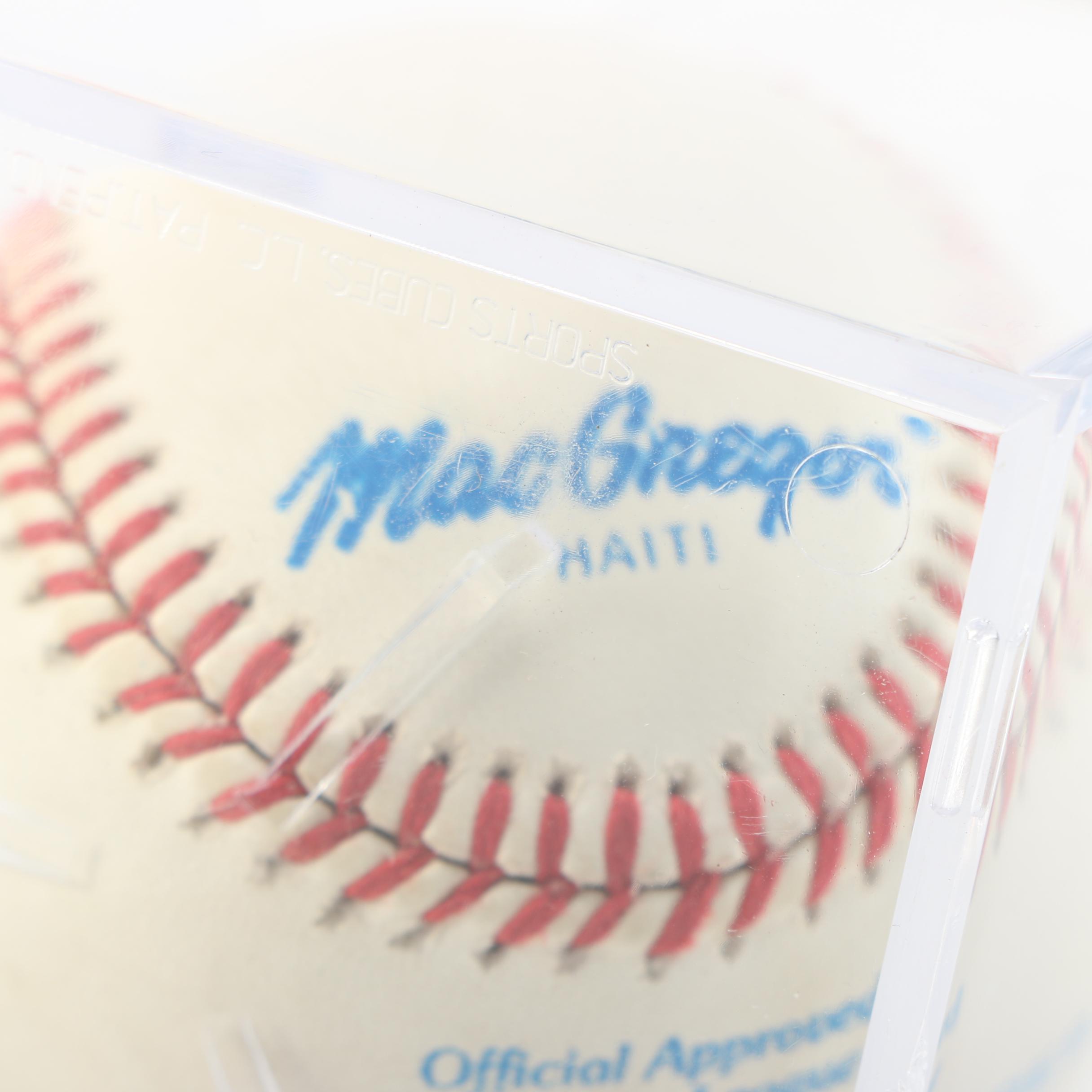 Joe Zdeb Signed Baseball