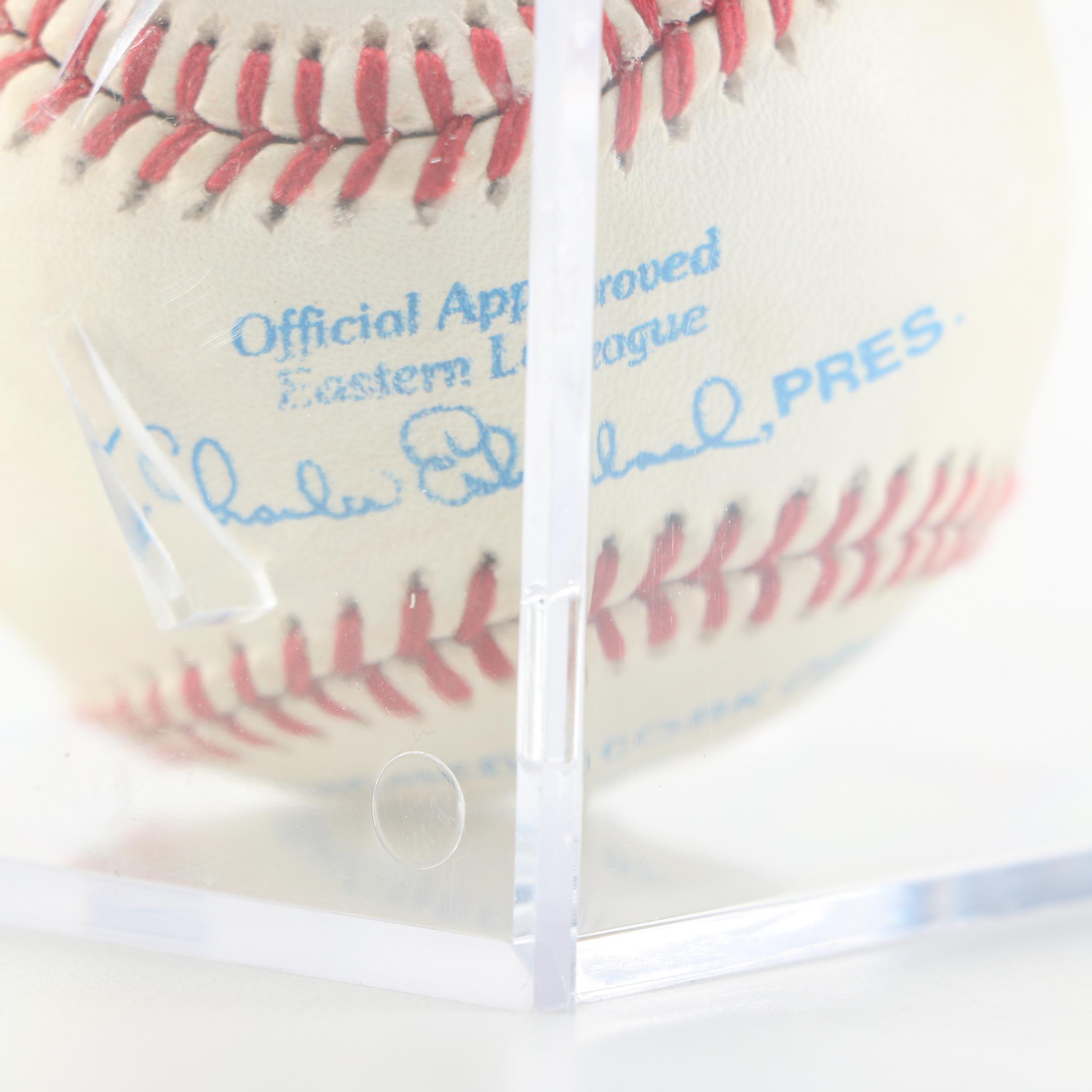 Joe Zdeb Signed Baseball