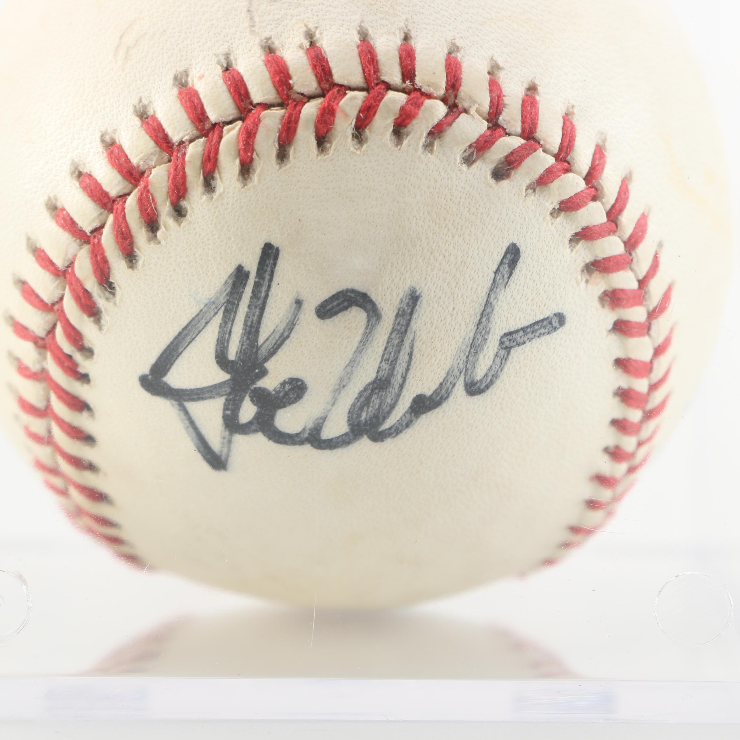 Joe Zdeb Signed Baseball
