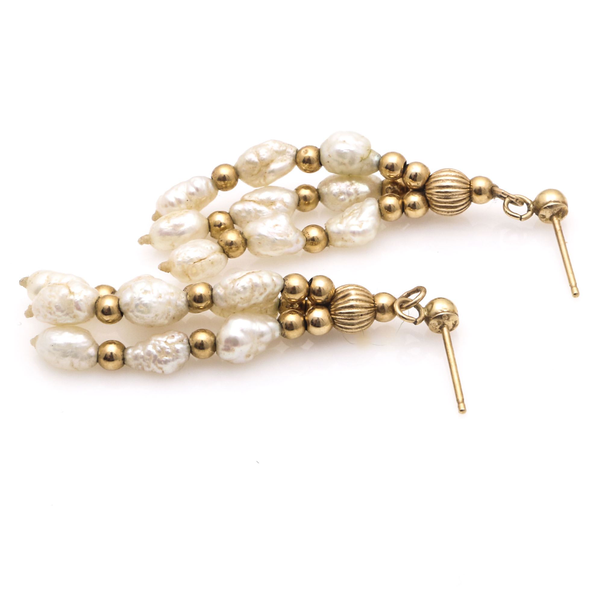 14K Gold Jewelry with Diamonds and Pearls