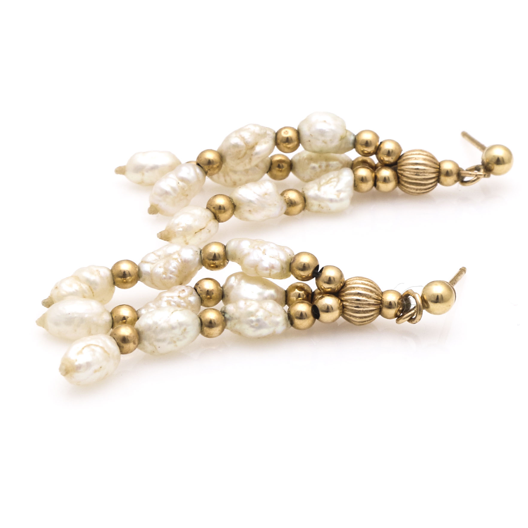 14K Gold Jewelry with Diamonds and Pearls