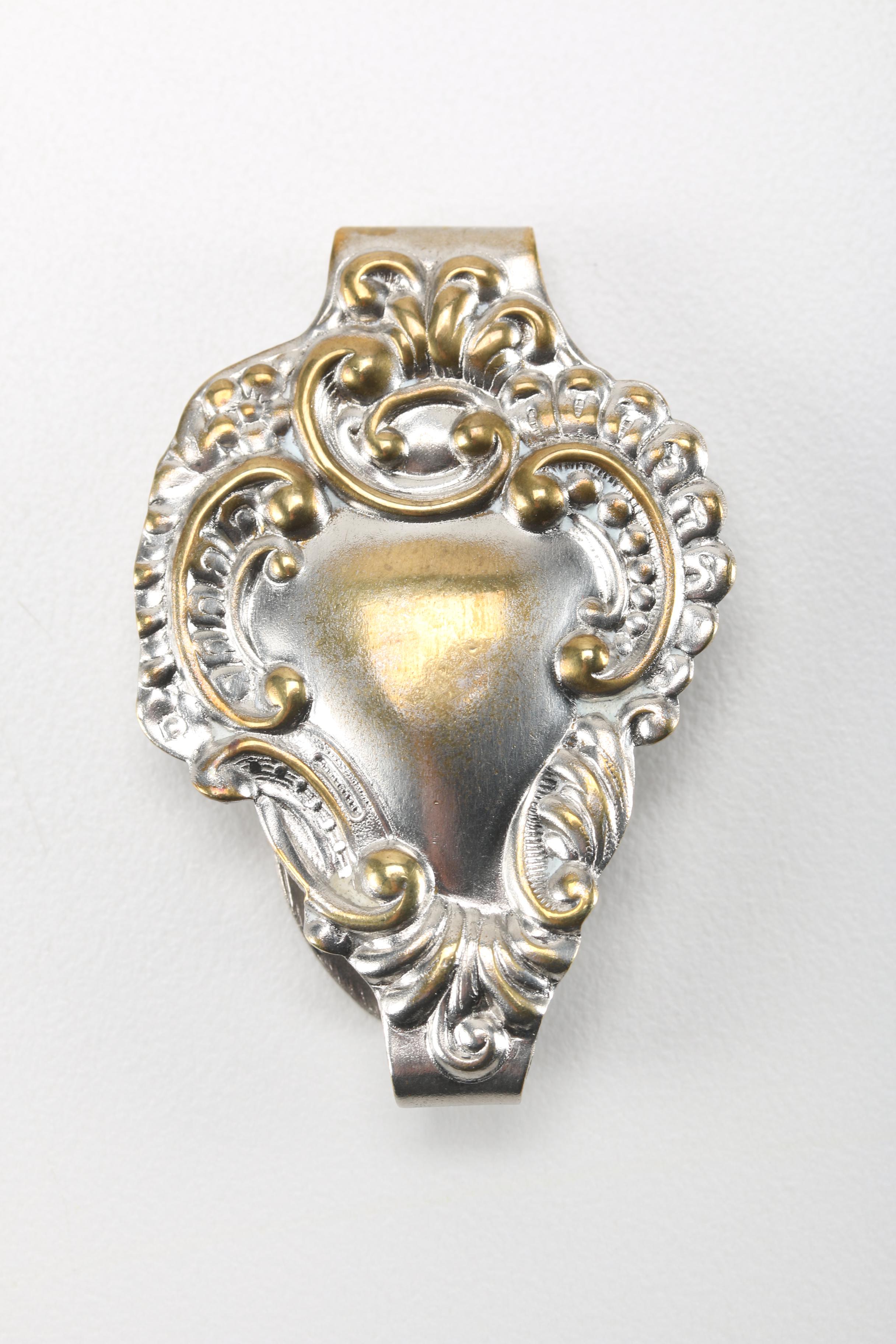 Silver Tone Trinket Boxes and Money Clips