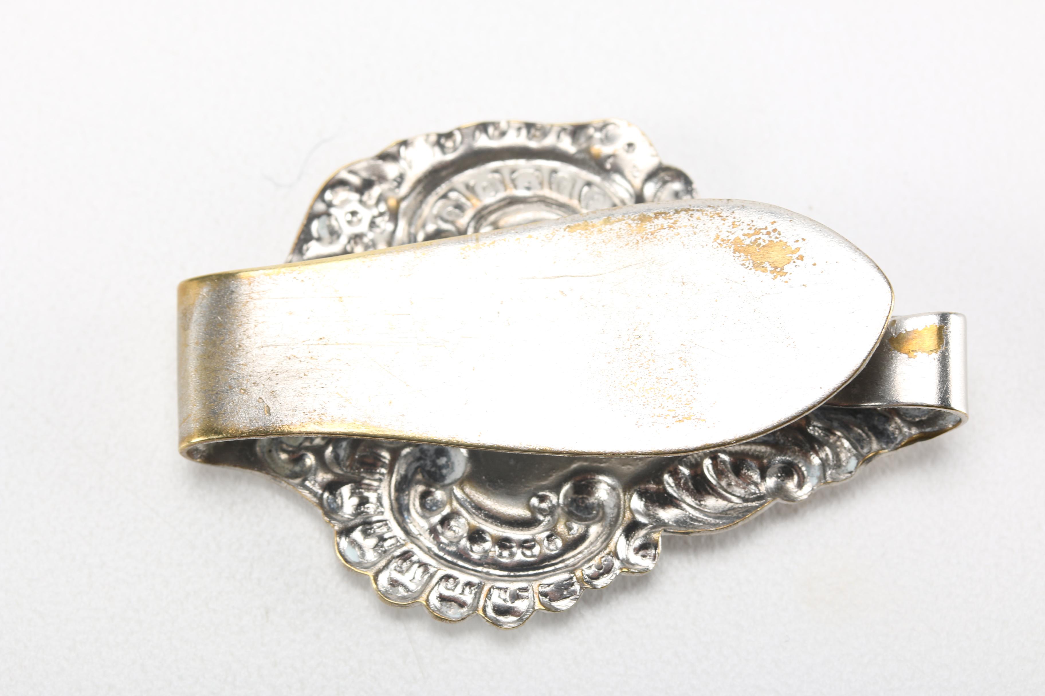 Silver Tone Trinket Boxes and Money Clips