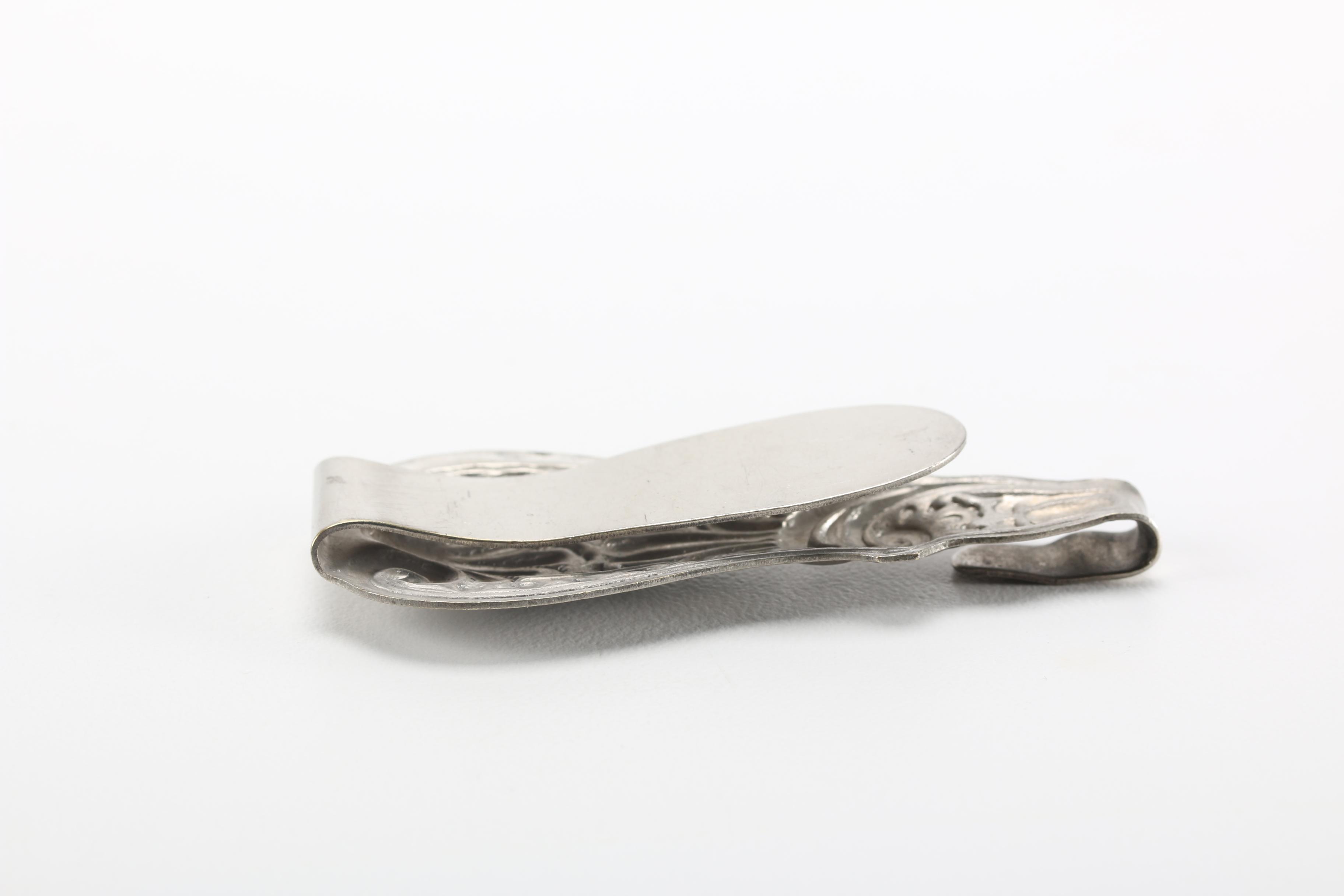 Silver Tone Trinket Boxes and Money Clips