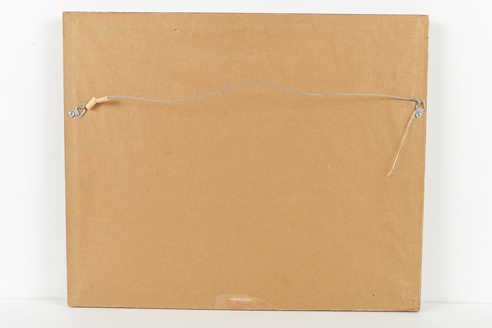 F. Brighton Oil Painting on Canvas Board "Paris"