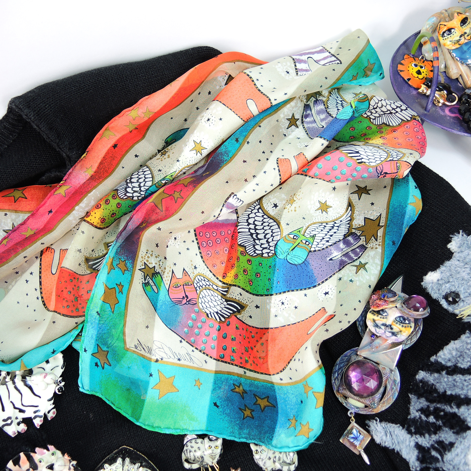 Cat Themed Jewelry, Sweaters with Lunch at the Ritz