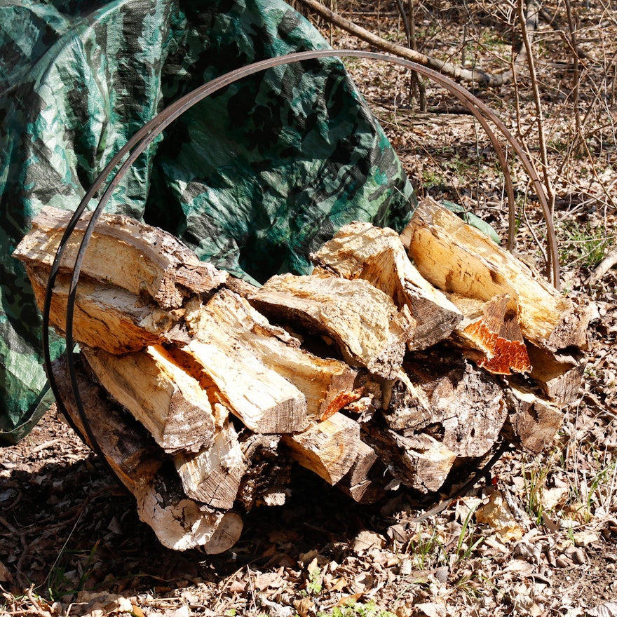 Iron Fire Wood Ring Holder