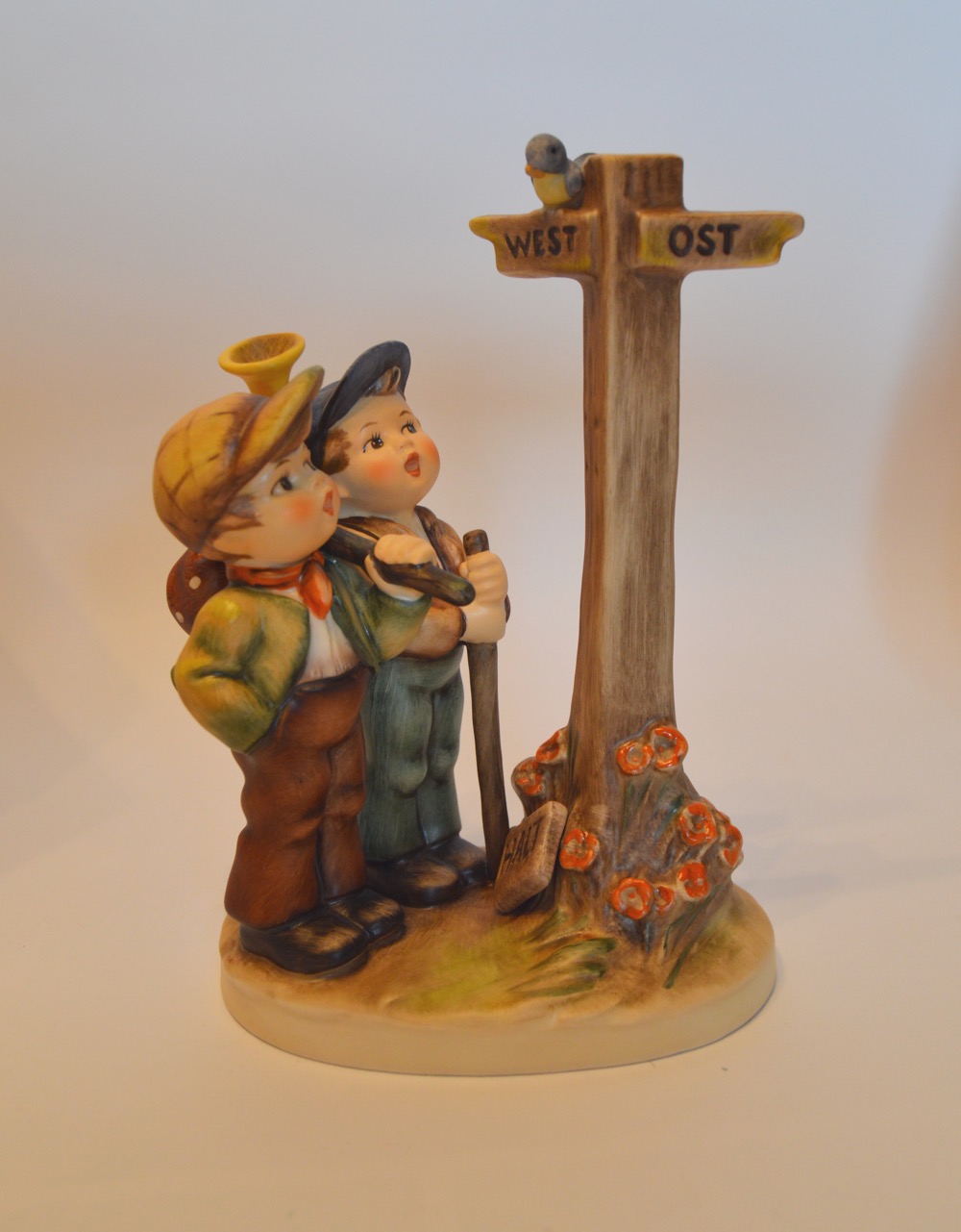 Signed Limited Edition "Crossroads" Signed M. I. Hummel Figurine
