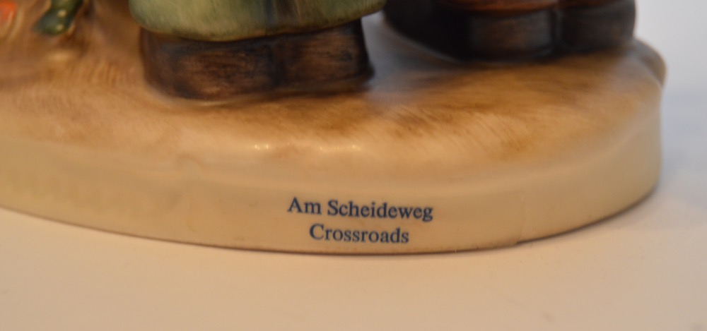Signed Limited Edition "Crossroads" Signed M. I. Hummel Figurine