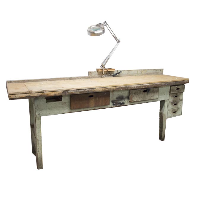 Vintage Wood Workbench