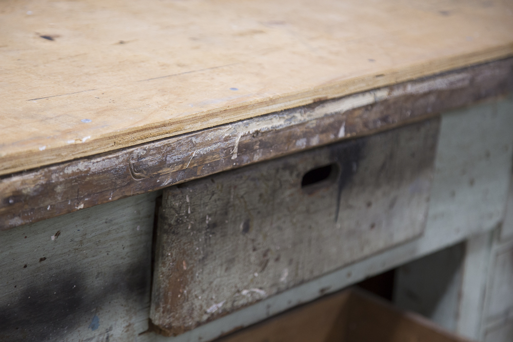 Vintage Wood Workbench